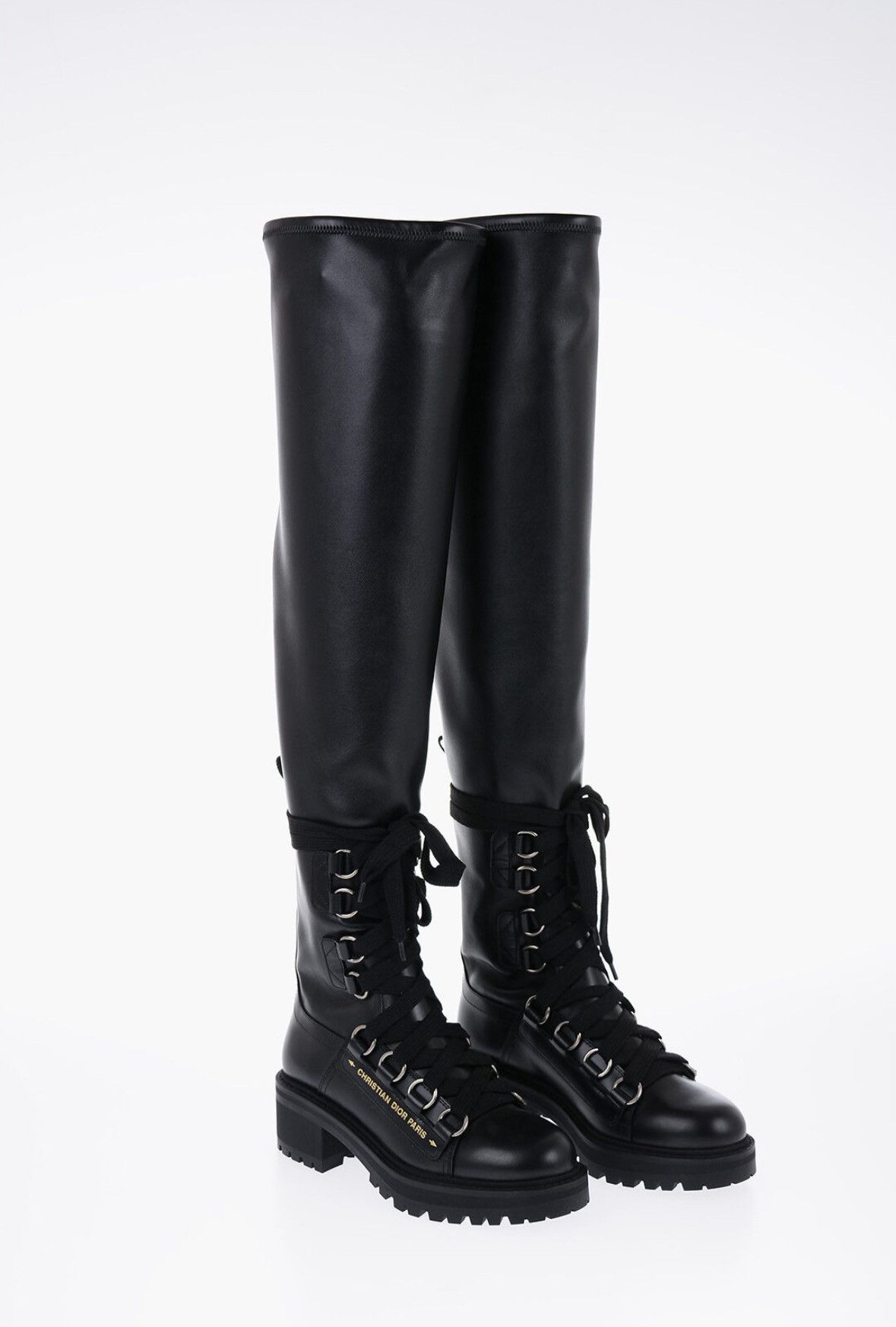 Dior Dior D Fight Combat Boots Size US 7 / IT 37 - 1 Thumbnail