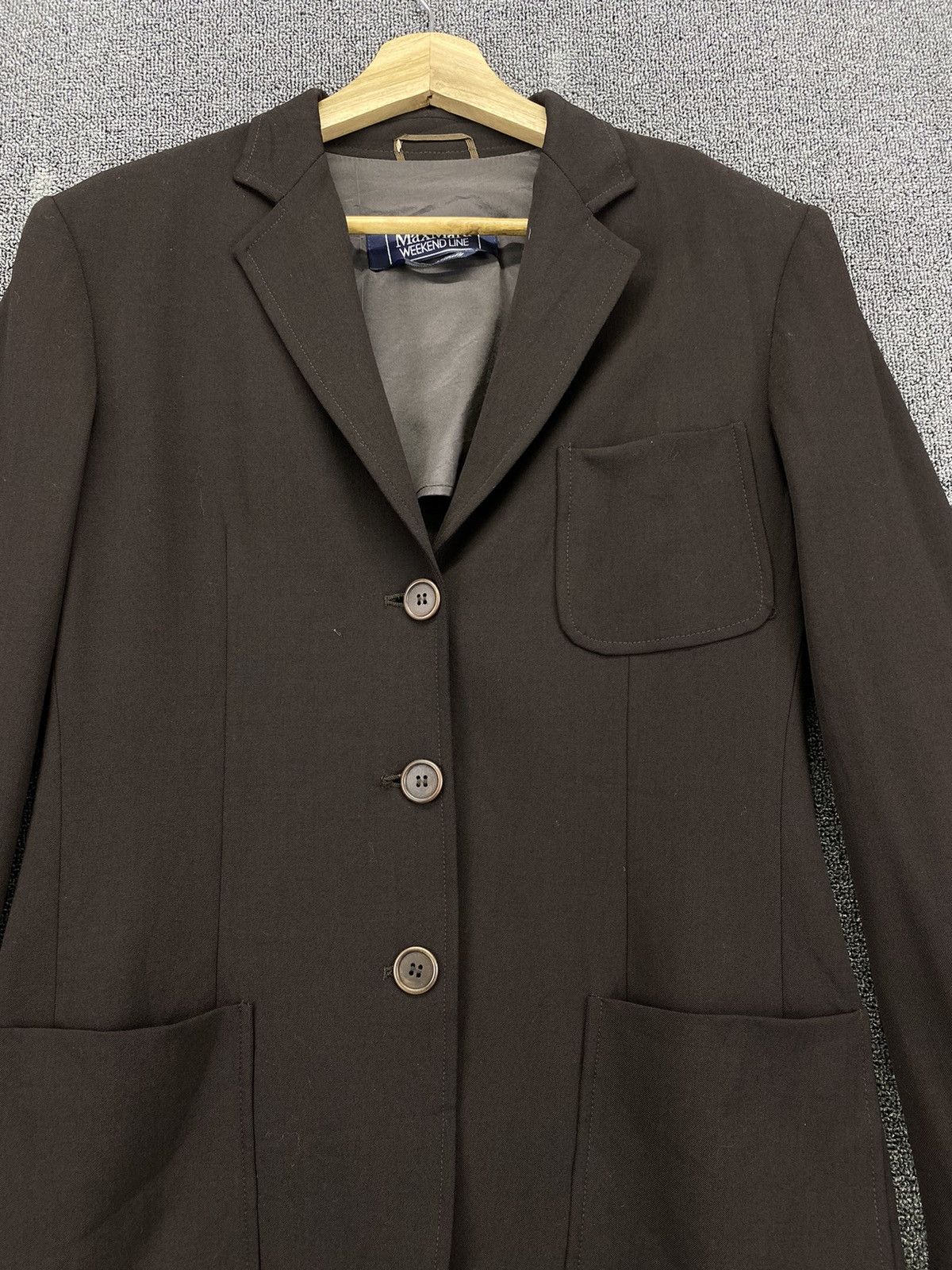 Max Mara × Vintage Vintage Max Mara Weekend Line Wool Coat Jacket Size M / US 6-8 / IT 42-44 - 5 Thumbnail