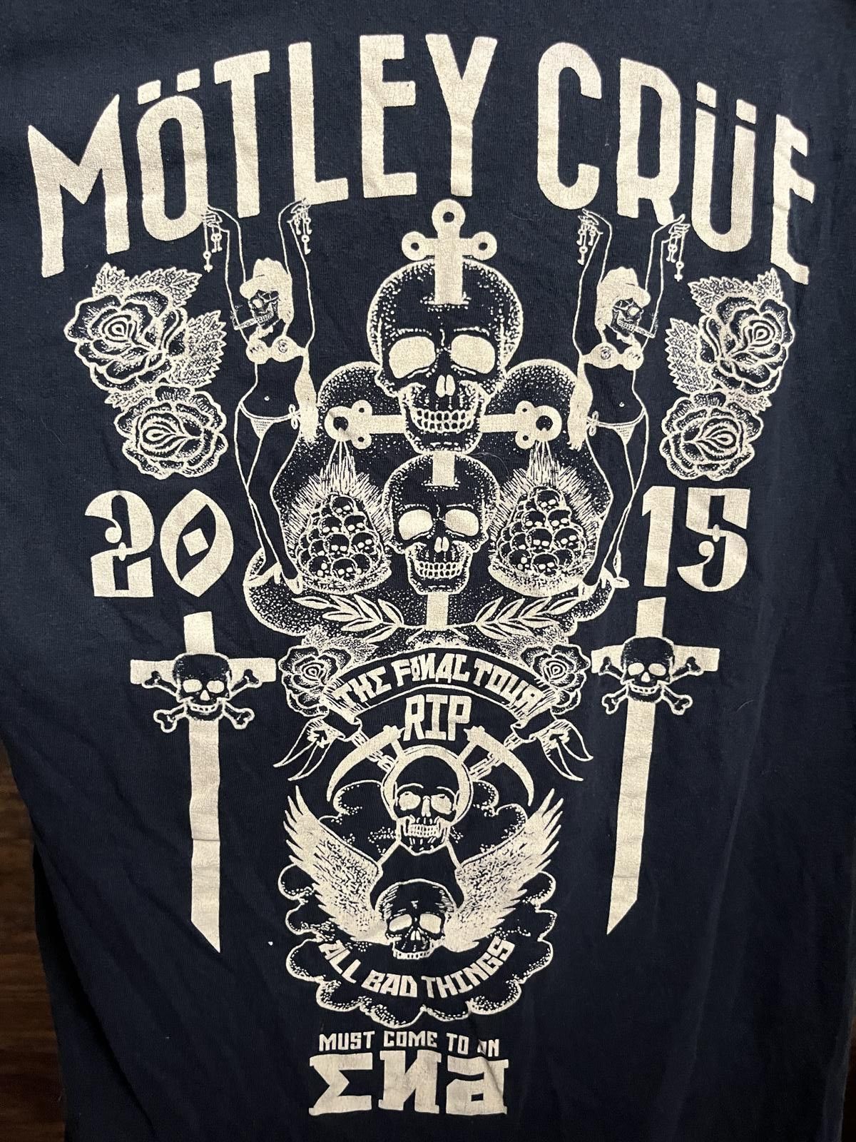 Designer Motley Crue T-shirt - 2015 The Final Tour 2 Sided - S Size US S / EU 44-46 / 1 - 4 Thumbnail