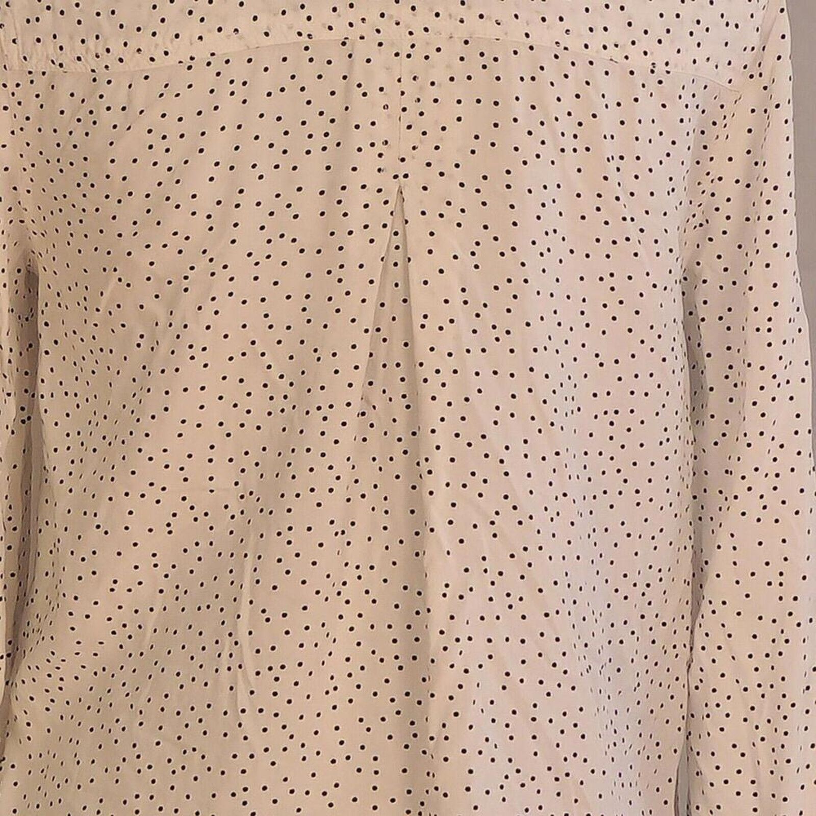 Other Beach Lunch Lounge White Polka Dot Button Down Blouse Small Size S / US 4 / IT 40 - 4 Thumbnail