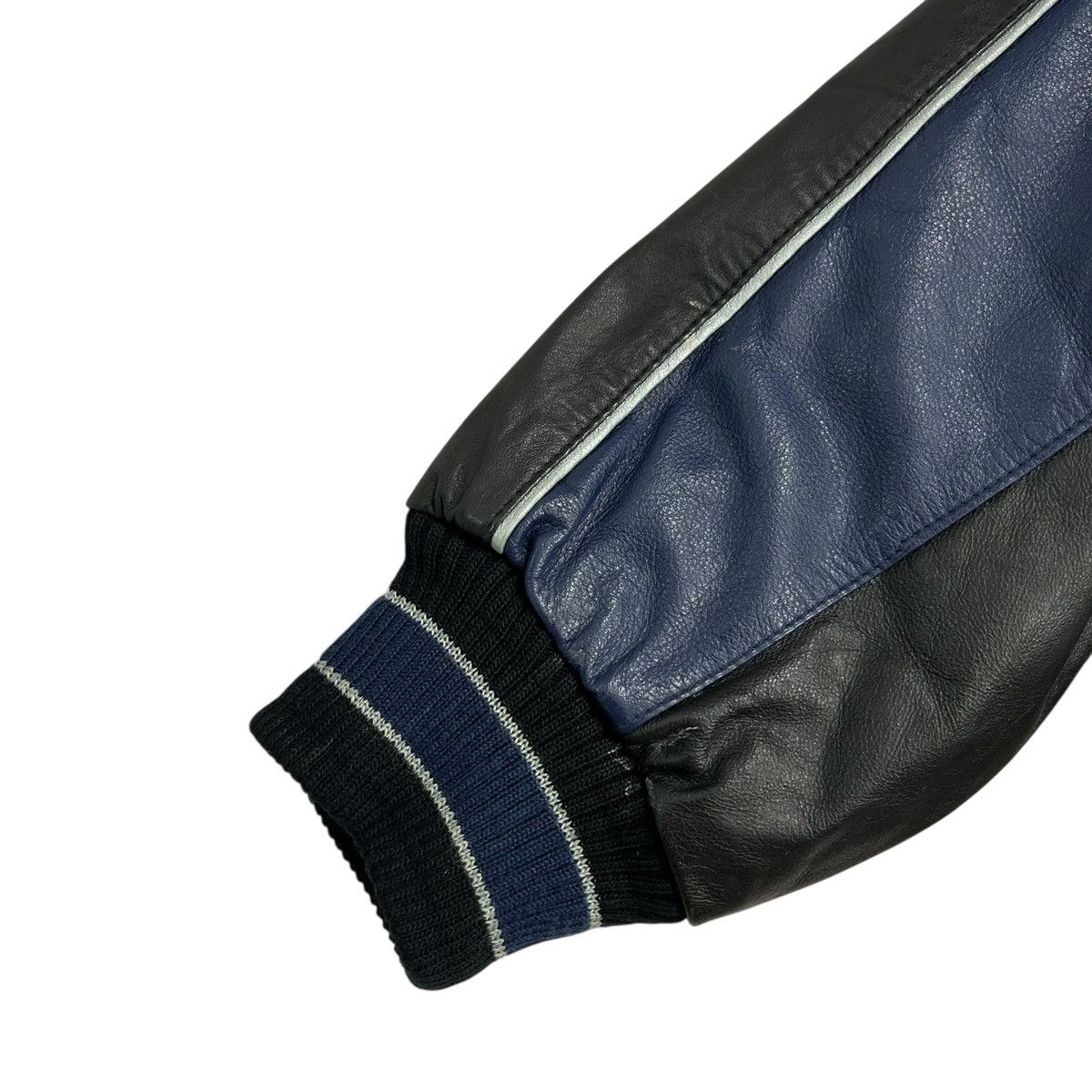 NFL VTG 90s NFL DALLAS COWBOYS CARL BANKS G-III LEATHER JACKET Size US L / EU 52-54 / 3 - 12 Thumbnail