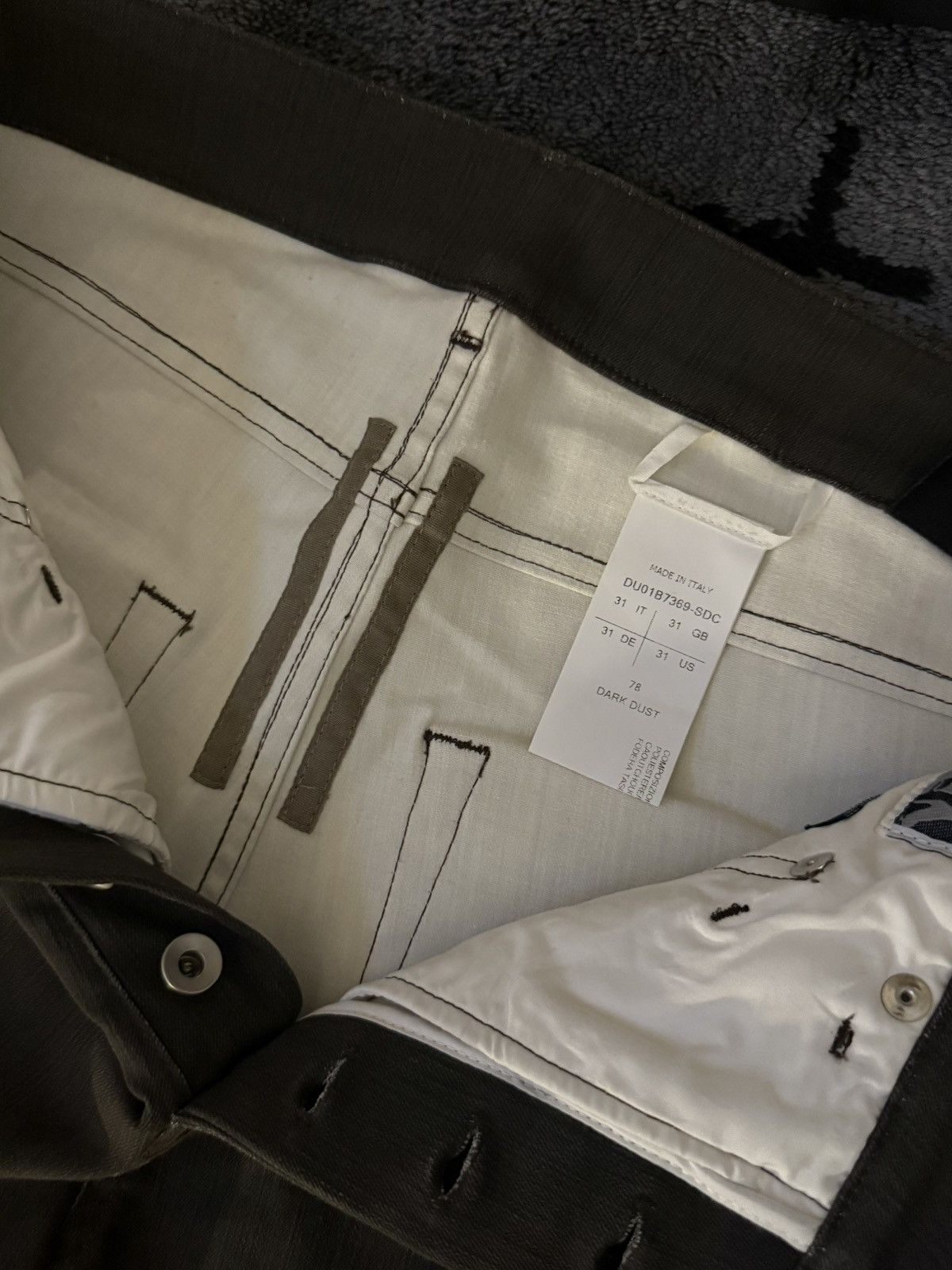 Rick Owens Tyrone dark dust sample bootcuts Size US 31 - 12 Thumbnail