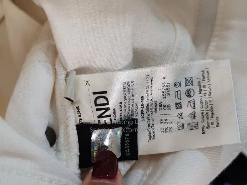 Fendi Fendi Double F Logo Long Pants Size 25" / US 0 / IT 36 - 4 Thumbnail