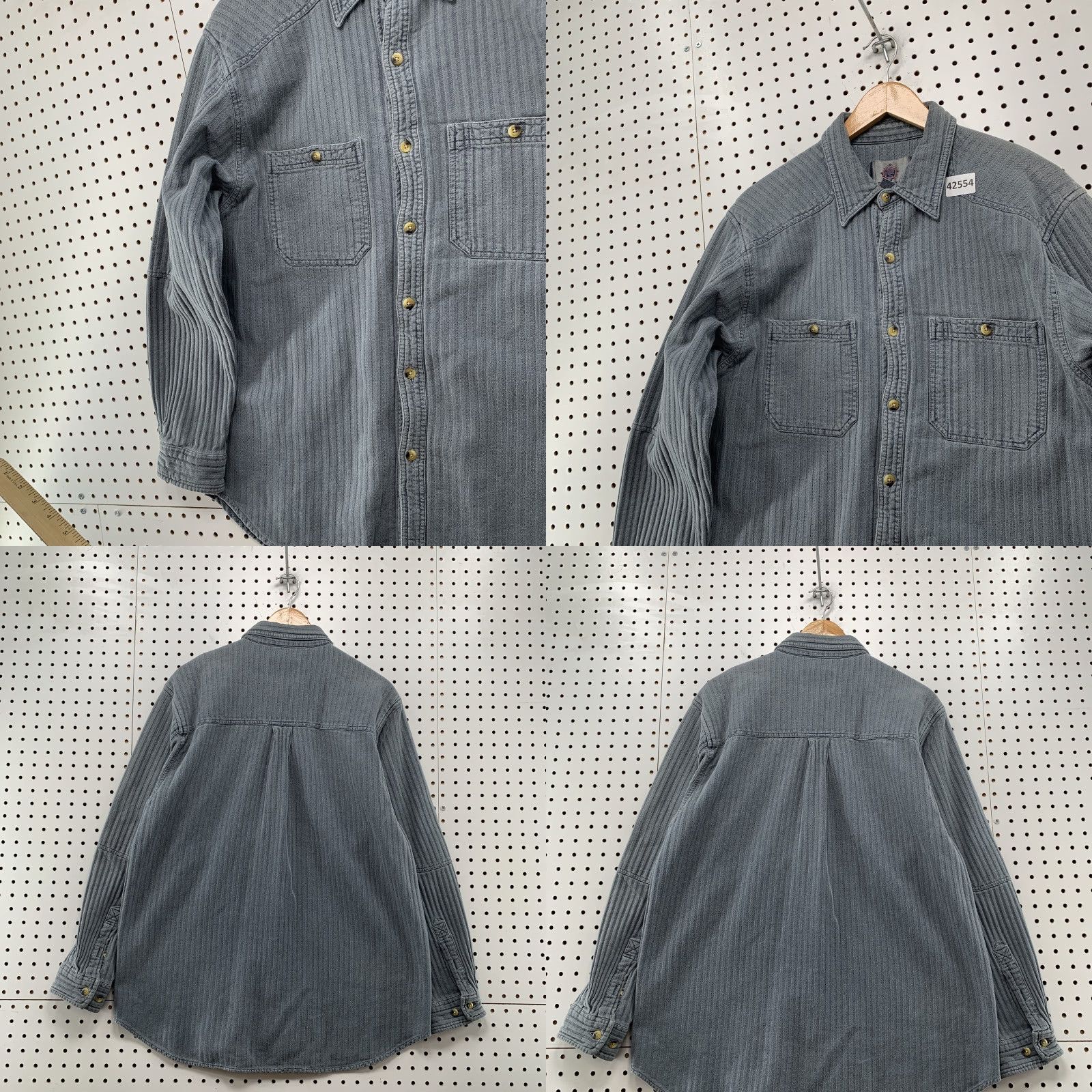 The Territory Ahead VINTAGE Territory Ahead Button-Up Shirt Mens Large Gray Long Sleeve Collared Casual Size US L / EU 52-54 / 3 - 8 Thumbnail