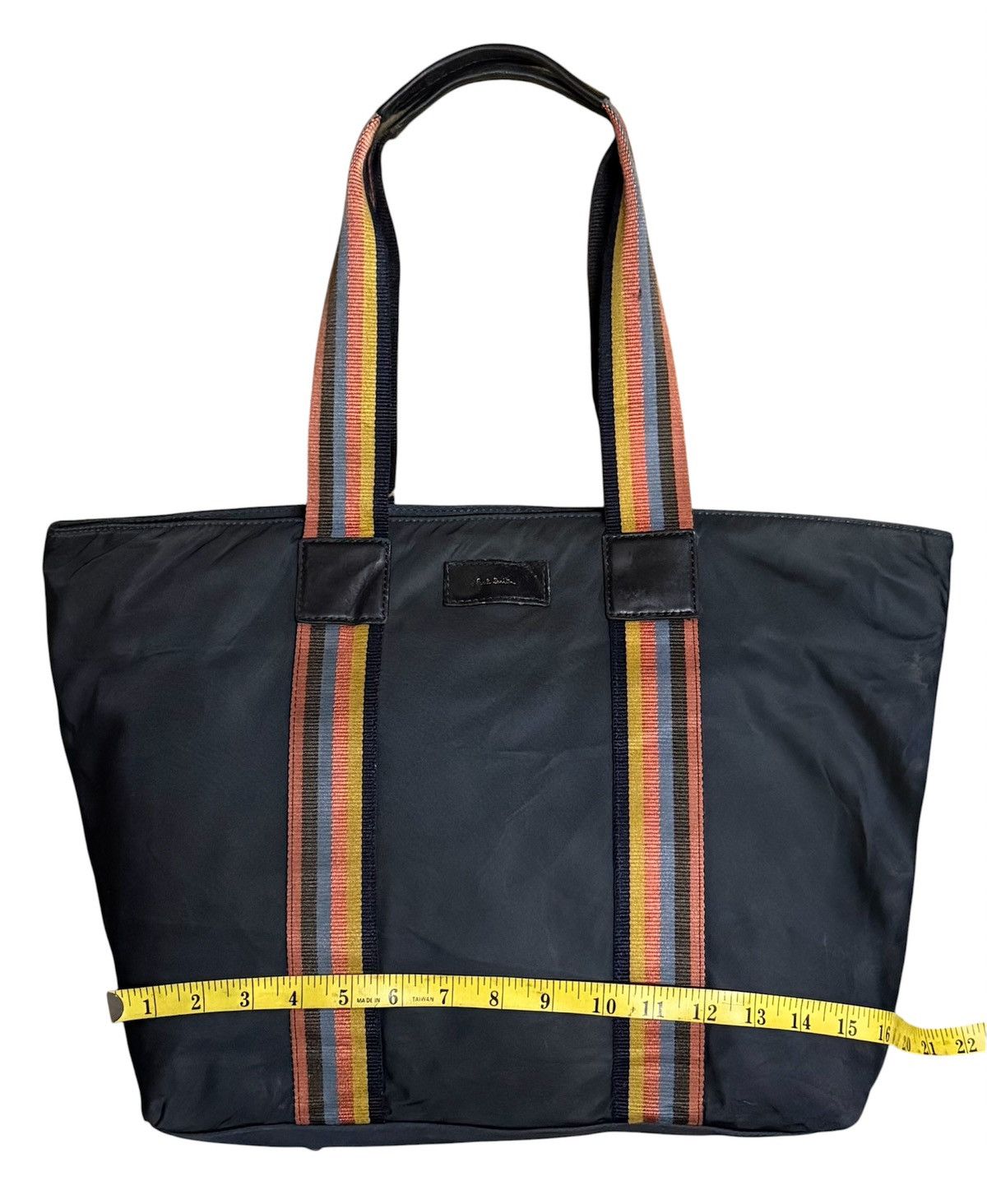 Paul Smith Paul Smith Navy Blue Nylon Leather Totes Bag Size ONE SIZE - 6 Thumbnail