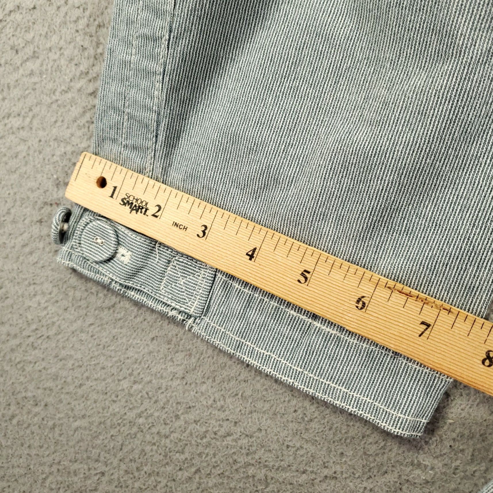 Eddie Bauer Eddie Bauer Pants Womens 10 Capri Flat Front Pockets Striped Blue White Hickory Sleeve? (Wait) Size 32" / US 10 / IT 46 - 5 Thumbnail