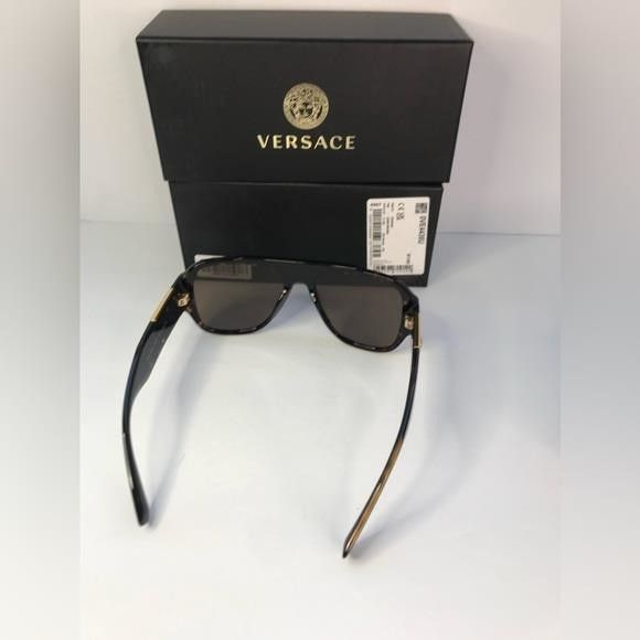 Versace New Authentic Versace VE4436U Havana Dark Brown Sunglasses", Size ONE SIZE - 8 Thumbnail