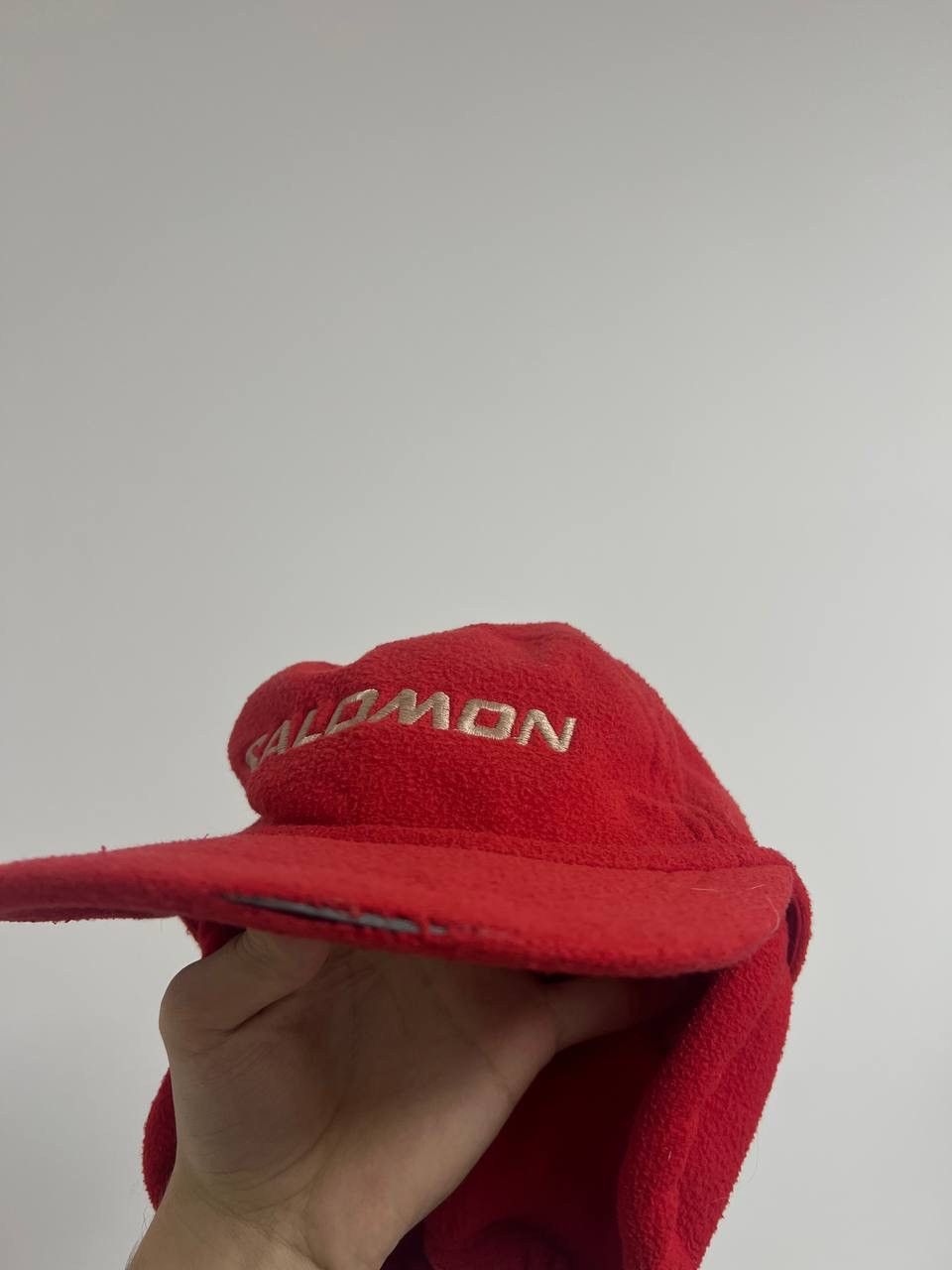 Salomon Vintage Salomon Fleece Cap Outdoor Hat Travel Red Unisex Size ONE SIZE - 19 Thumbnail