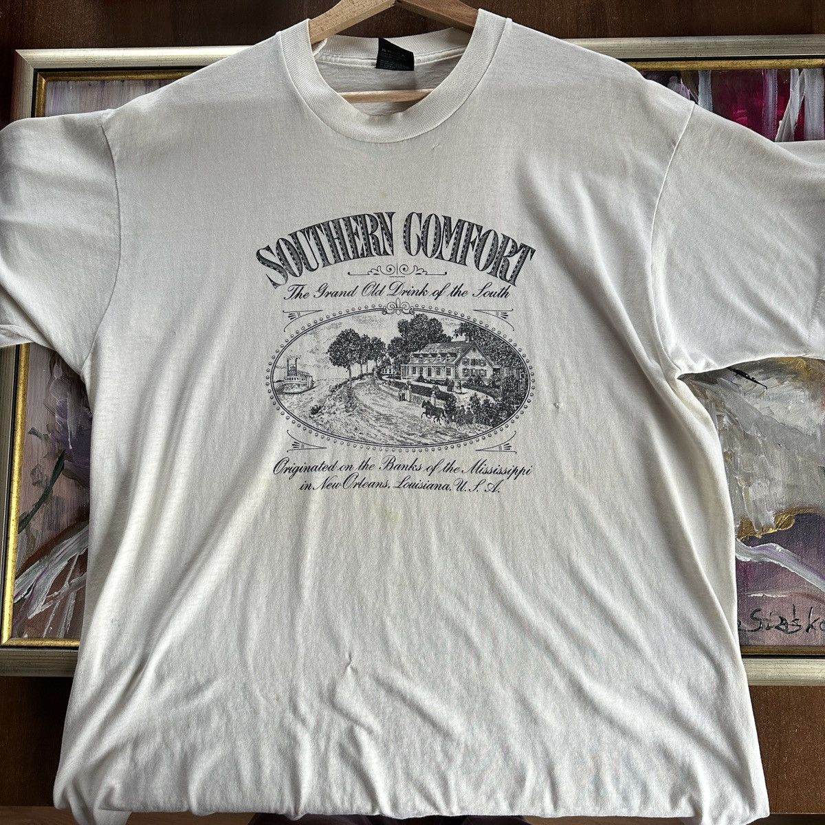 Other Vintage 80s 90s Southern Comfort Drink Of The South T-Shirt Size US XL / EU 56 / 4 - 10 Thumbnail
