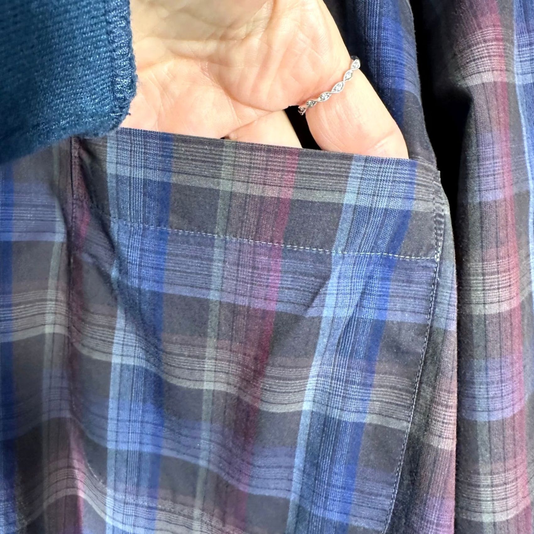 Canali Canali Sportswear Button-Up Shirt XL Multicolor Plaid Long Sleeve Mens Collared Chest Pocket Button-Down Italy Size US XL / EU 56 / 4 - 2 Thumbnail