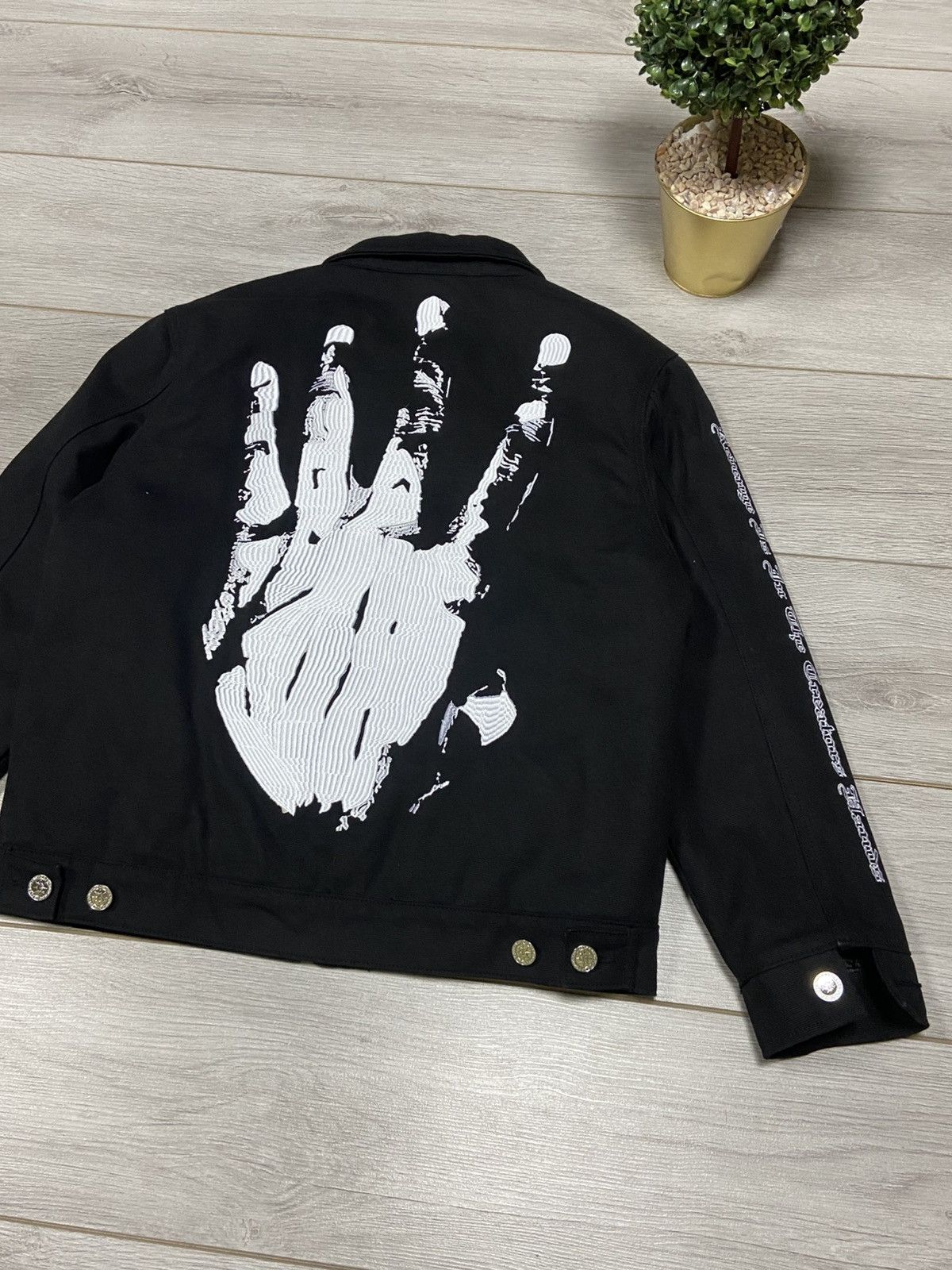 Revenge XXXTENTACION KILL WORK M JACKET BLACK big palm hand Size US M / EU 48-50 / 2 - 13 Thumbnail