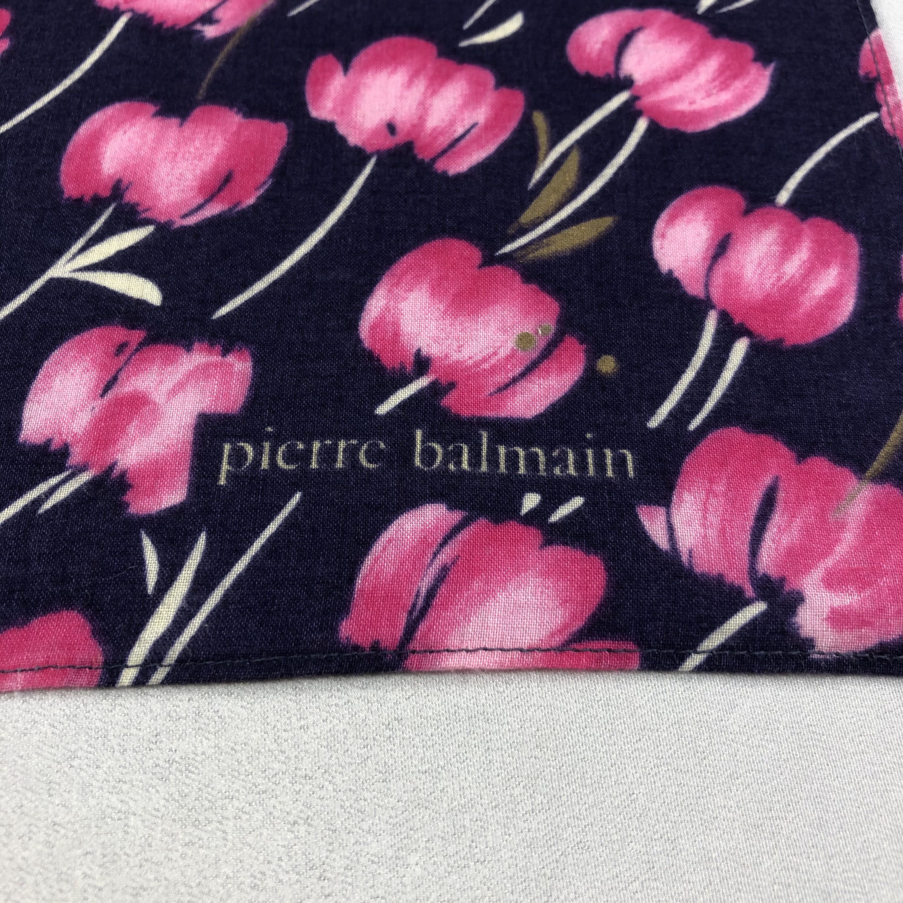 Pierre Balmain × Vintage Pierre Balmain Floral Handkerchief Neckerchief Bandana H2067 Size ONE SIZE - 4 Thumbnail