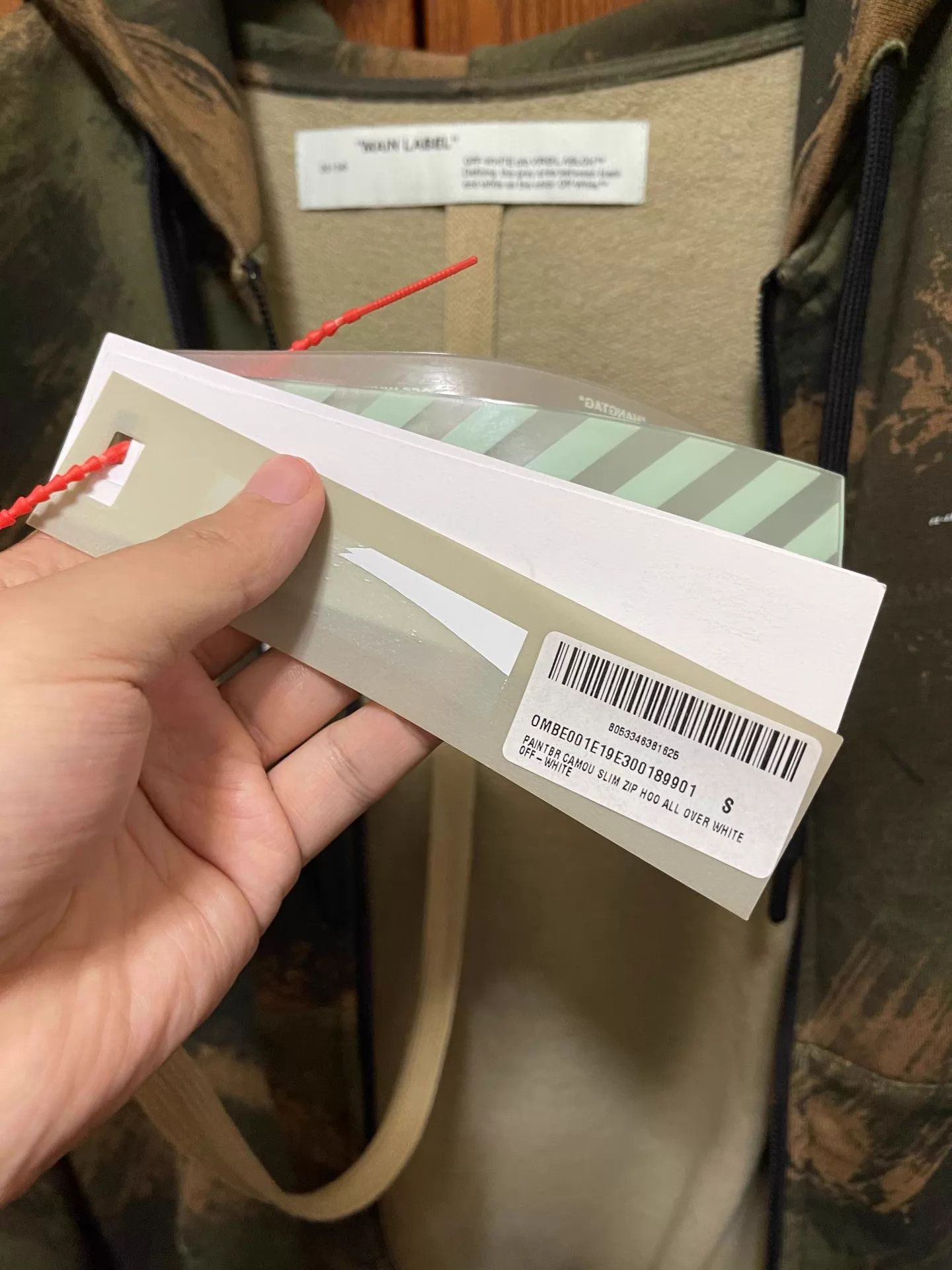 Off-White Off-White Camo Hooded Oversized Washed Cotton Jacket Size US S / EU 44-46 / 1 - 9 Thumbnail
