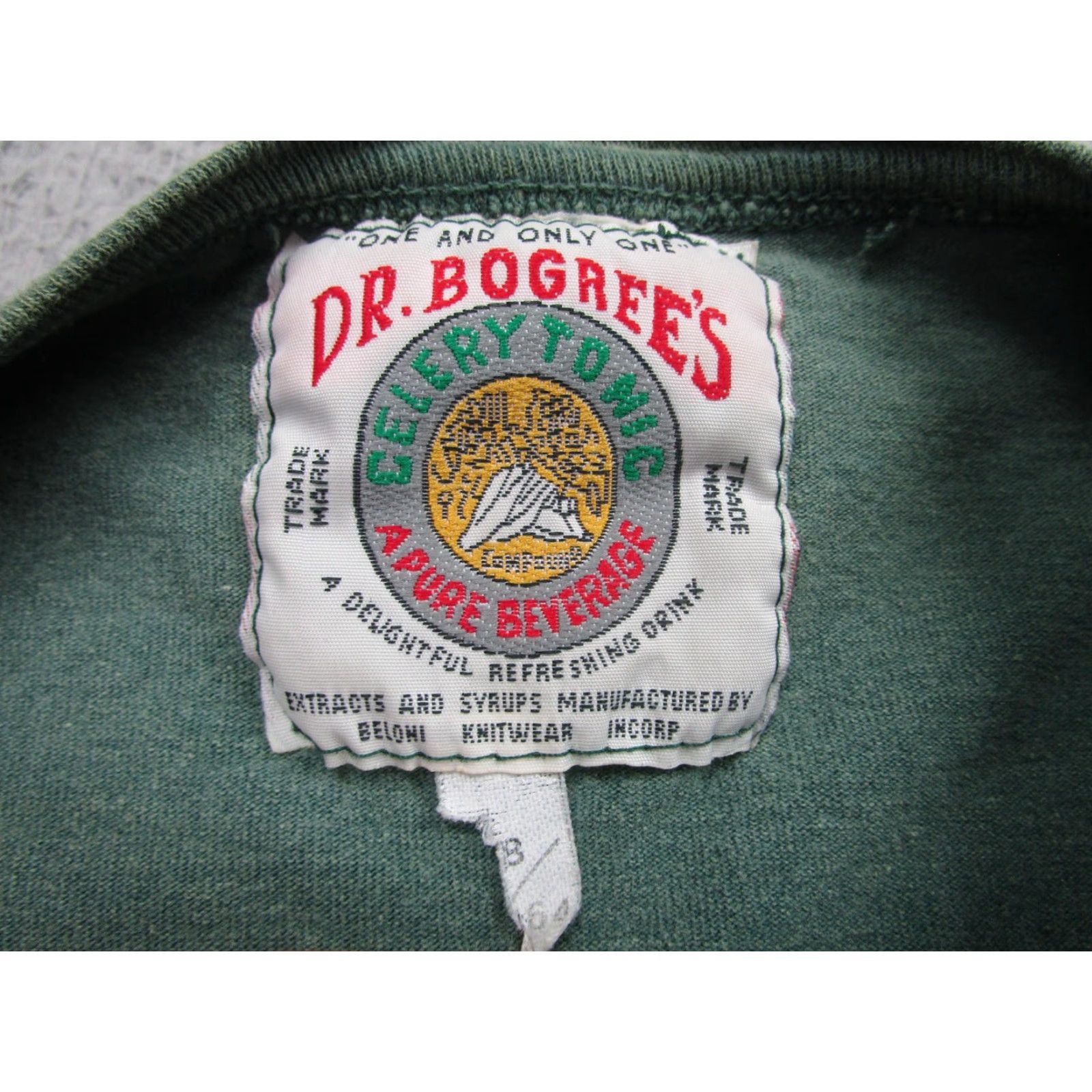 Vintage VINTAGE Dr Bogree's Celery Tonic Henley Shirt Mens Large Green Short Sleeve 90s Size US L / EU 52-54 / 3 - 6 Thumbnail
