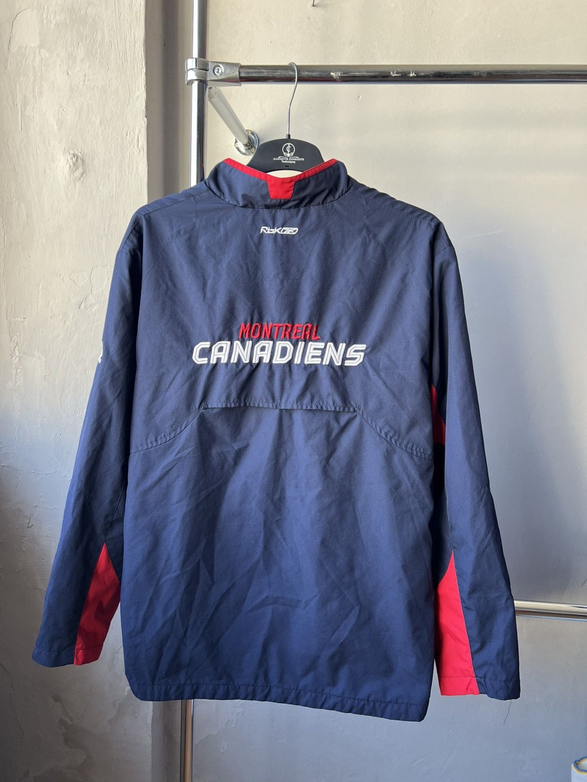 NHL VINTAGE MONTREAL CANADIENS VINTAGE REEBOK ZIP HOCKEY JACKET Size US L / EU 52-54 / 3 - 10 Thumbnail