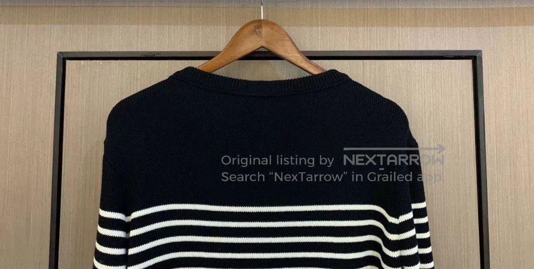 Saint Laurent Paris Saint Laurent Men's Striped Sweater. Size US L / EU 52-54 / 3 - 4 Thumbnail