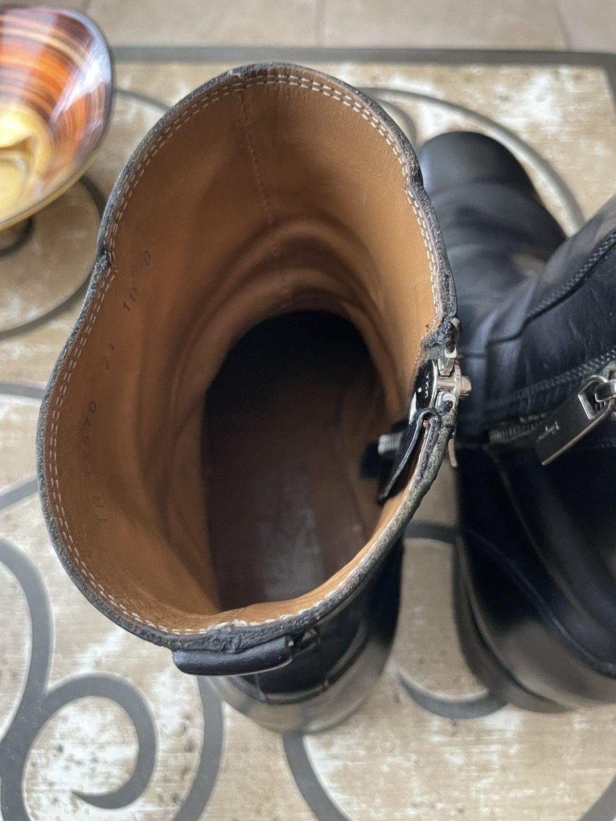 Salvatore Ferragamo Biker Zippered Ankle boots Size US 10.5 / EU 43-44 - 5 Thumbnail