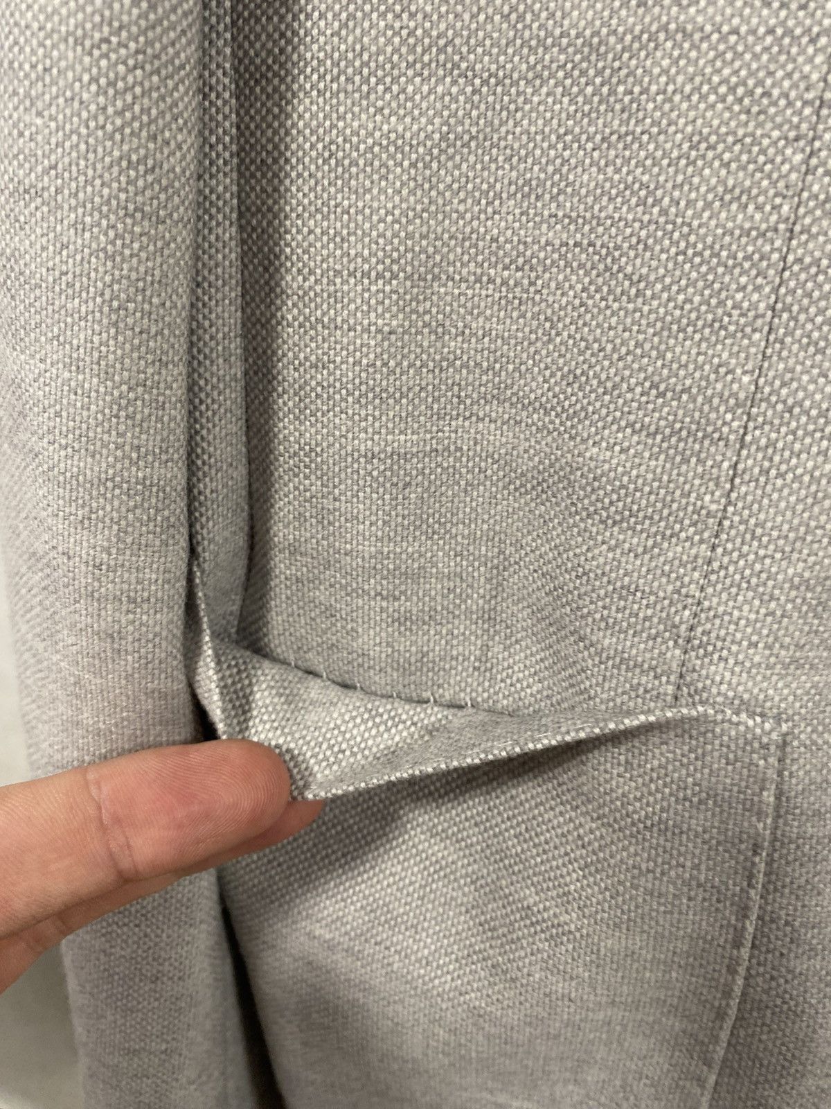 Suitsupply SuitSupply Havana Patch HL Light Grey Unlined Blazer Size:50 Size 50R - 16 Thumbnail