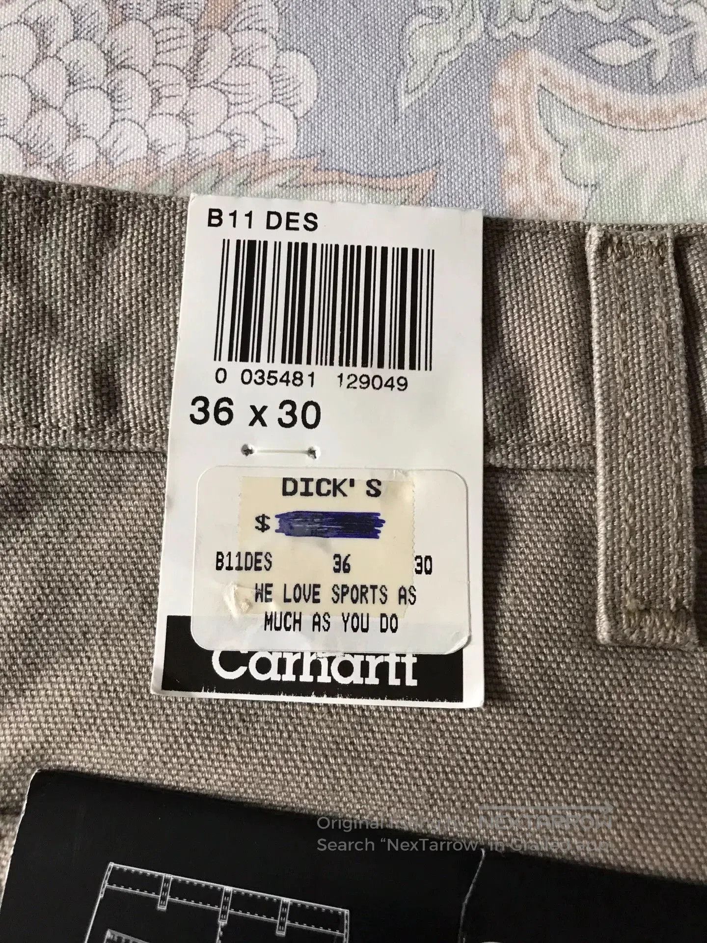 Carhartt Carhartt B11 DES Washed Canvas Work Pants. Size US 36 / EU 52 - 8 Thumbnail
