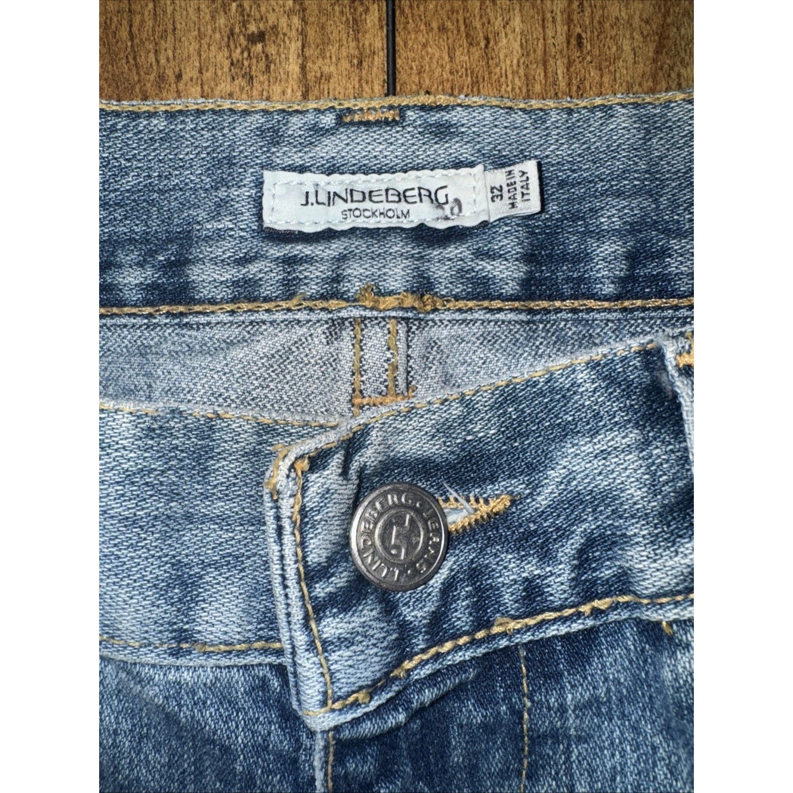 J.Lindeberg × Vintage J.Lindeberg Men’s Flared Stone Wash Jeans Y2K Vintage Denim Size US 32 / EU 48 - 3 Thumbnail
