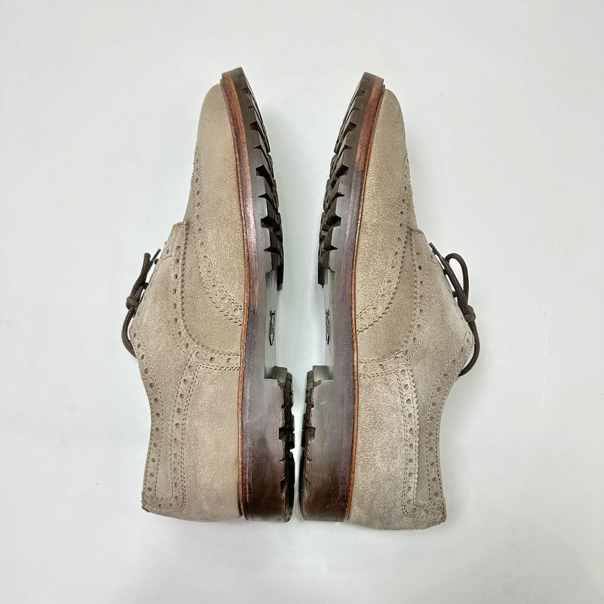 Brunello Cucinelli Brunello Cucinelli Suede Brogues Light brown Size US 12 / EU 45 - 18 Thumbnail