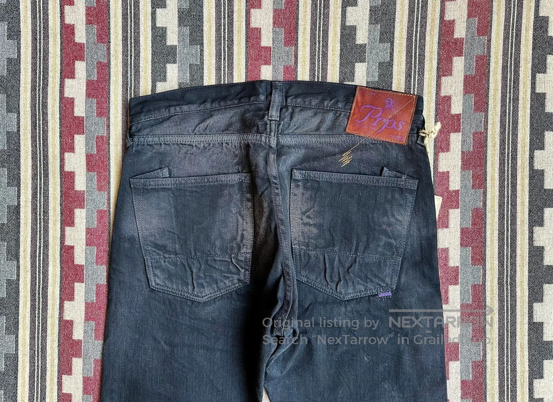 Prps vintage black distressed denim jeans. Size US 34 / EU 50 - 4 Thumbnail