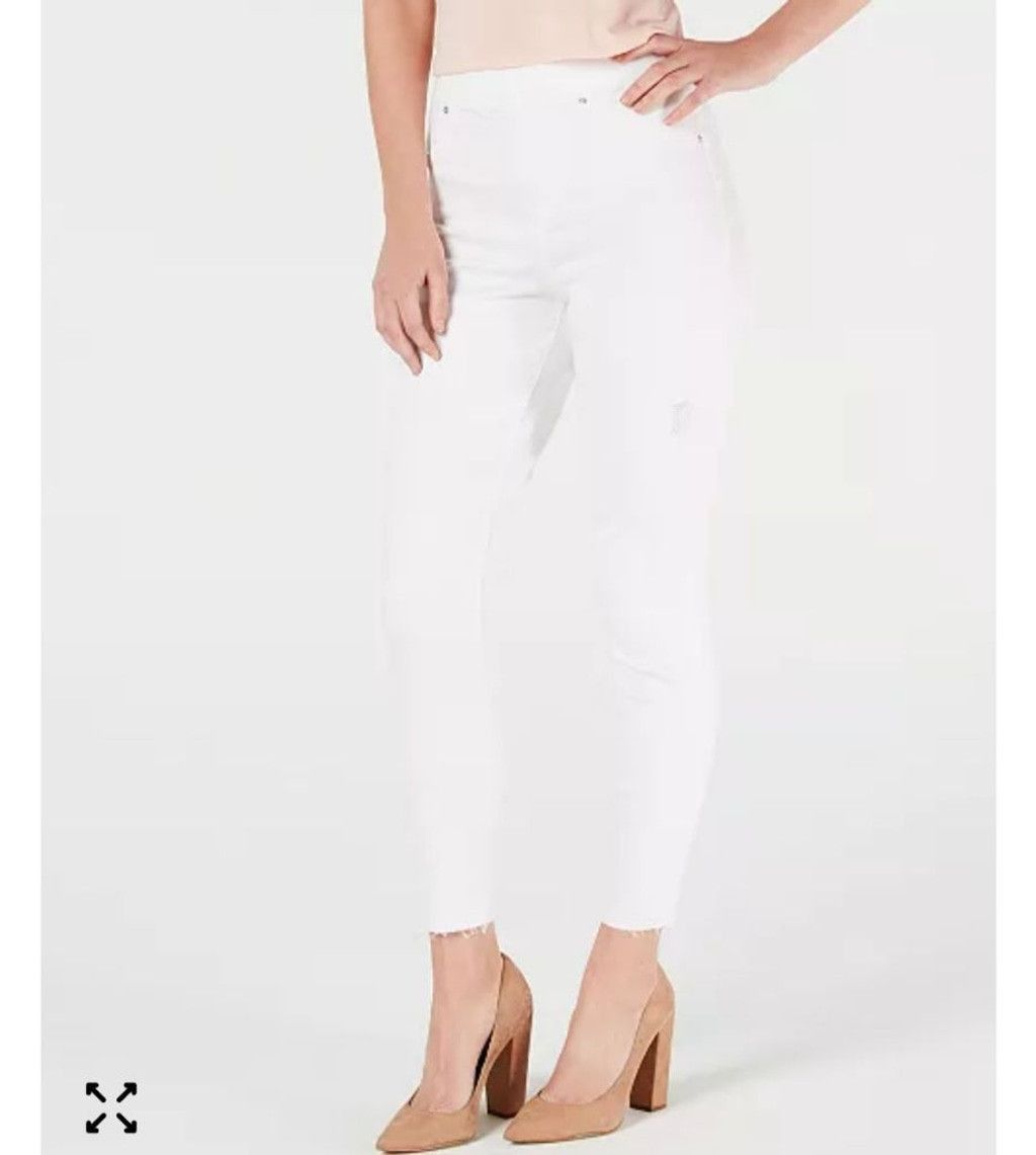 Spanx Women's SPANX Jeans White Distressed Size S Size 28" / US 6 / IT 42 - 1 Thumbnail