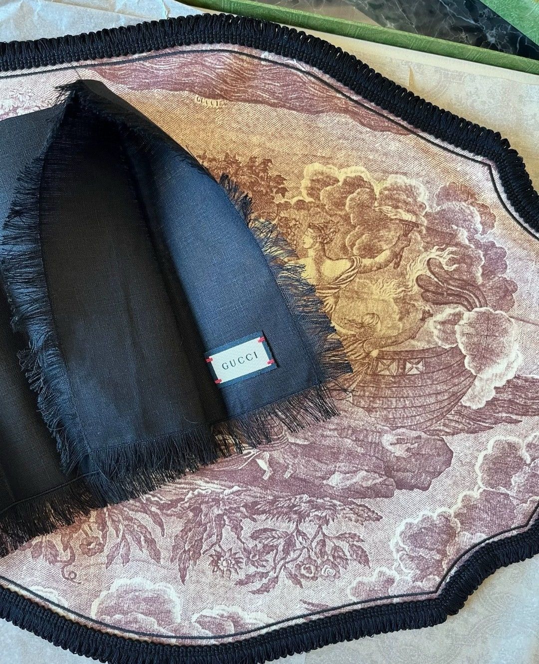 Gucci Gucci Toile de Jouy placemat and napkin Size ONE SIZE - 5 Thumbnail