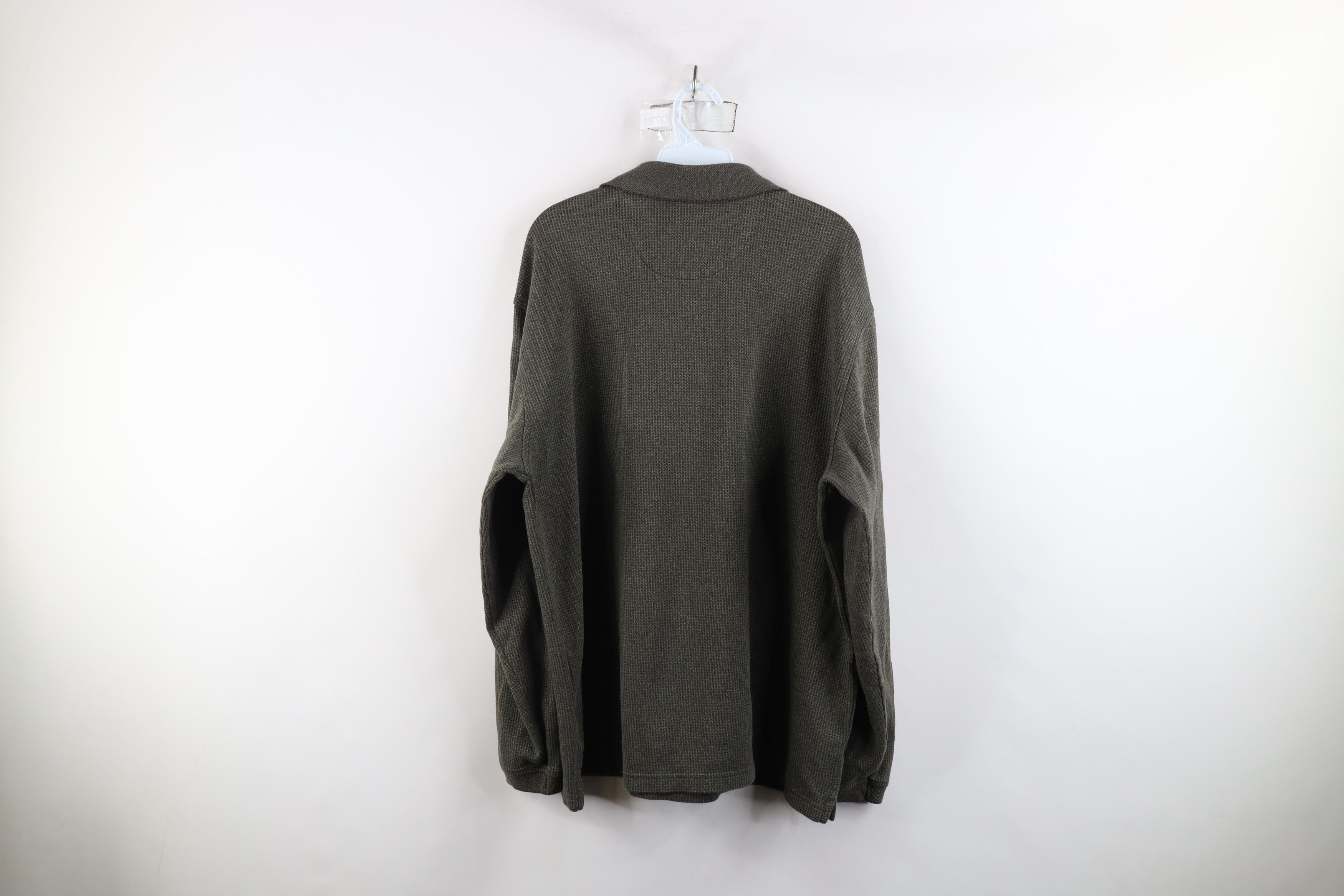 Vintage Vintage 90s Streetwear Houndstooth Long Sleeve Rugby Polo Size US XL / EU 56 / 4 - 8 Thumbnail