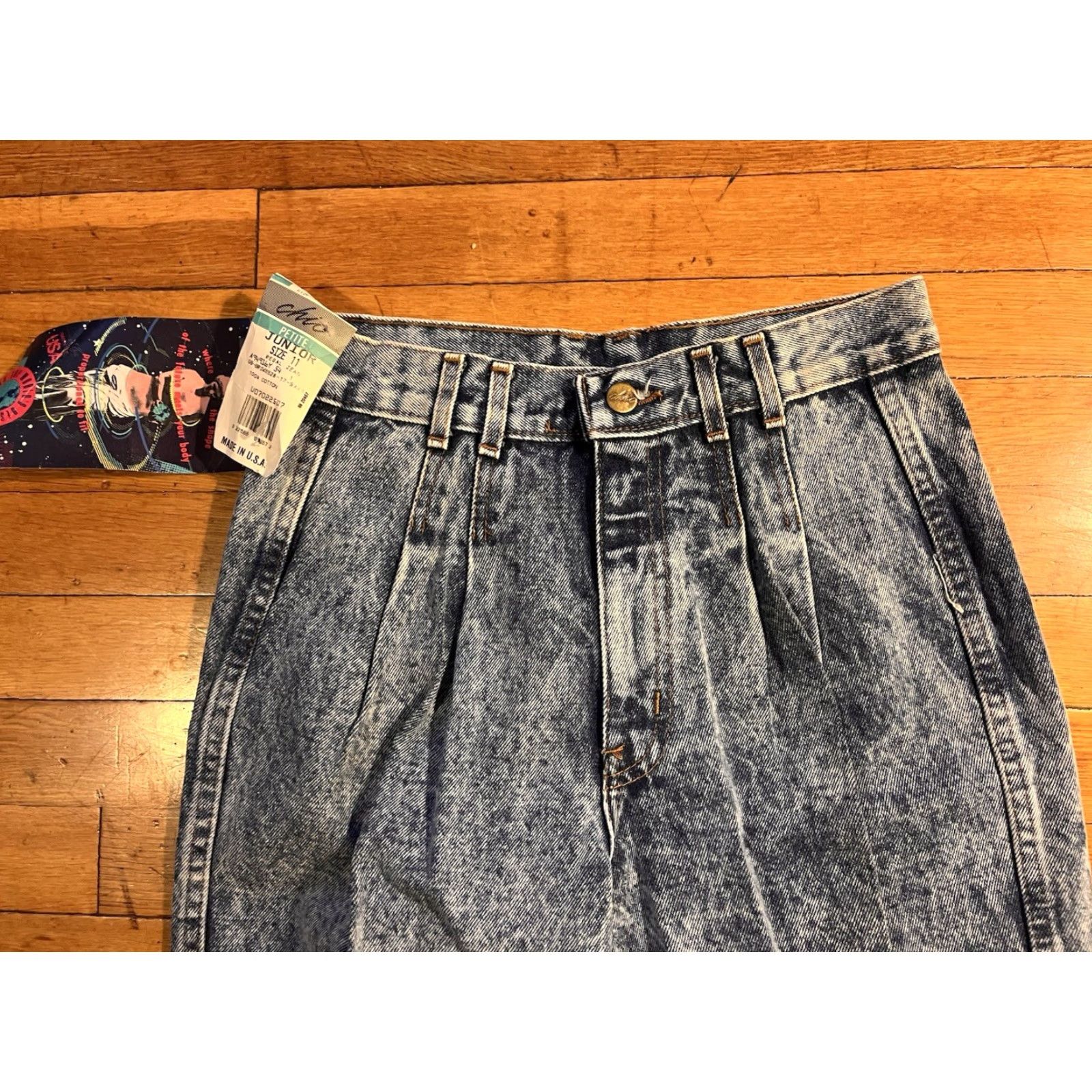 Vintage VINTAGE CHIC CHIC Regal High Waist Mom Jeans Jeans 11 Petite Blue Acid Wash 80s 90s Grunge Hipster Retro Womens Girls Mens Size 32" / US 10 / IT 46 - 4 Thumbnail