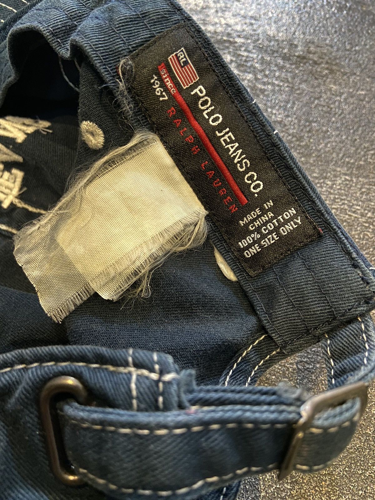 Vintage Polo Jeans Ralph Lauren 1967 Hat Size ONE SIZE - 4 Thumbnail