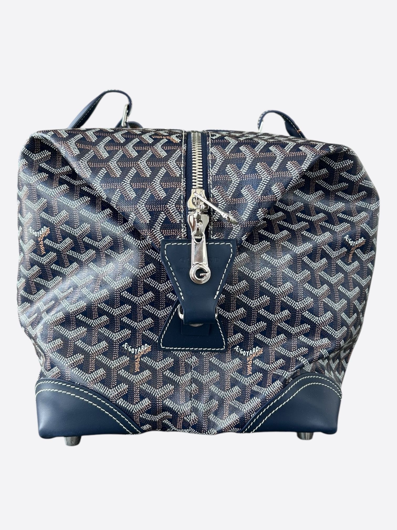 Goyard Goyard Navy Boeing 55 Duffel Bag Size ONE SIZE - 4 Thumbnail