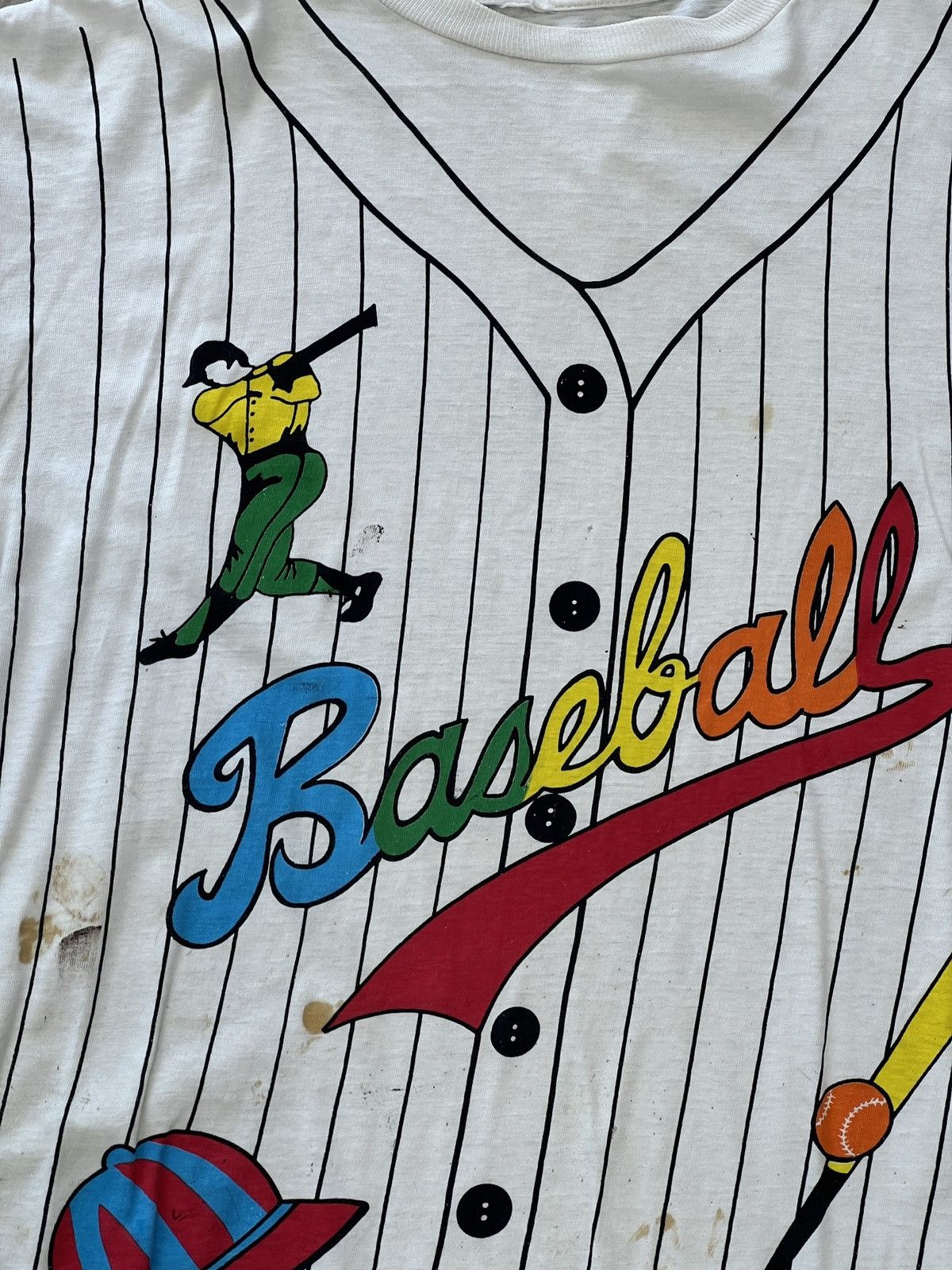Vintage Vintage Baseball Sports Single Stitch Tee Medium Size US M / EU 48-50 / 2 - 8 Thumbnail