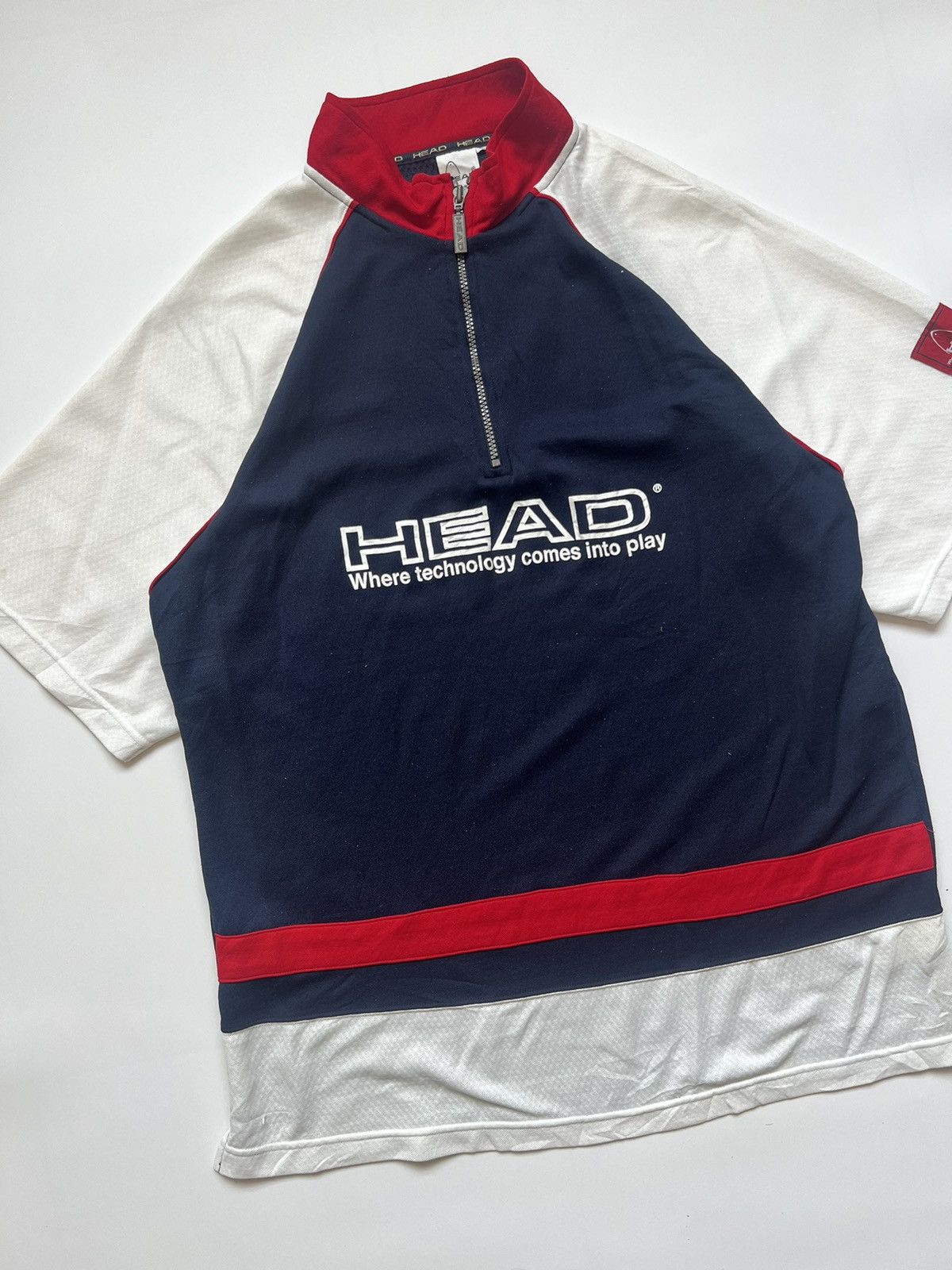 Japanese Brand × Vintage 1990's Head Half Zip Sportswear Size US XXL / EU 58 / 5 - 4 Thumbnail