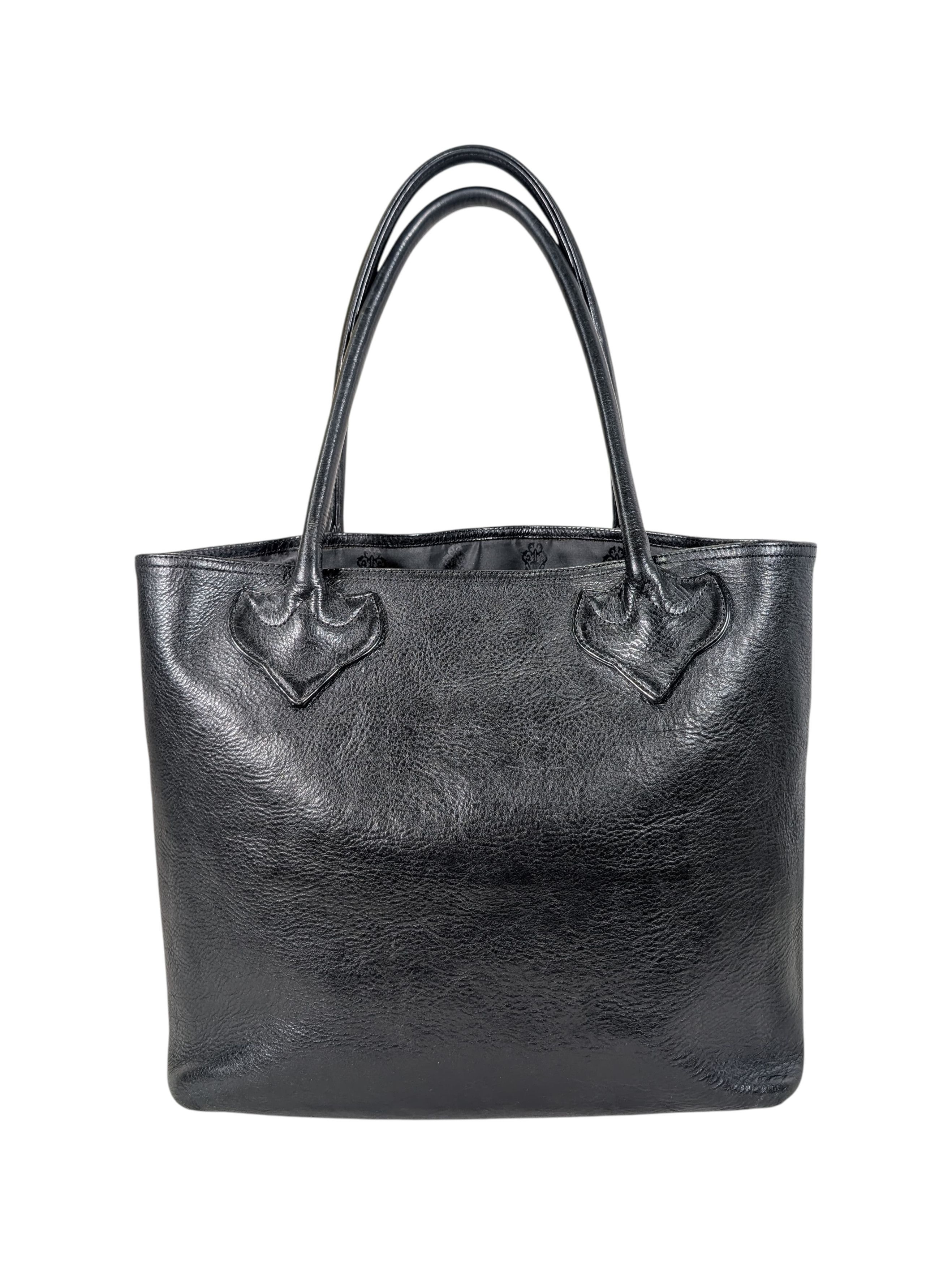 Chrome Hearts Chrome Hearts Cross Patch FS Tote Bag Black Leather Size ONE SIZE - 3 Thumbnail
