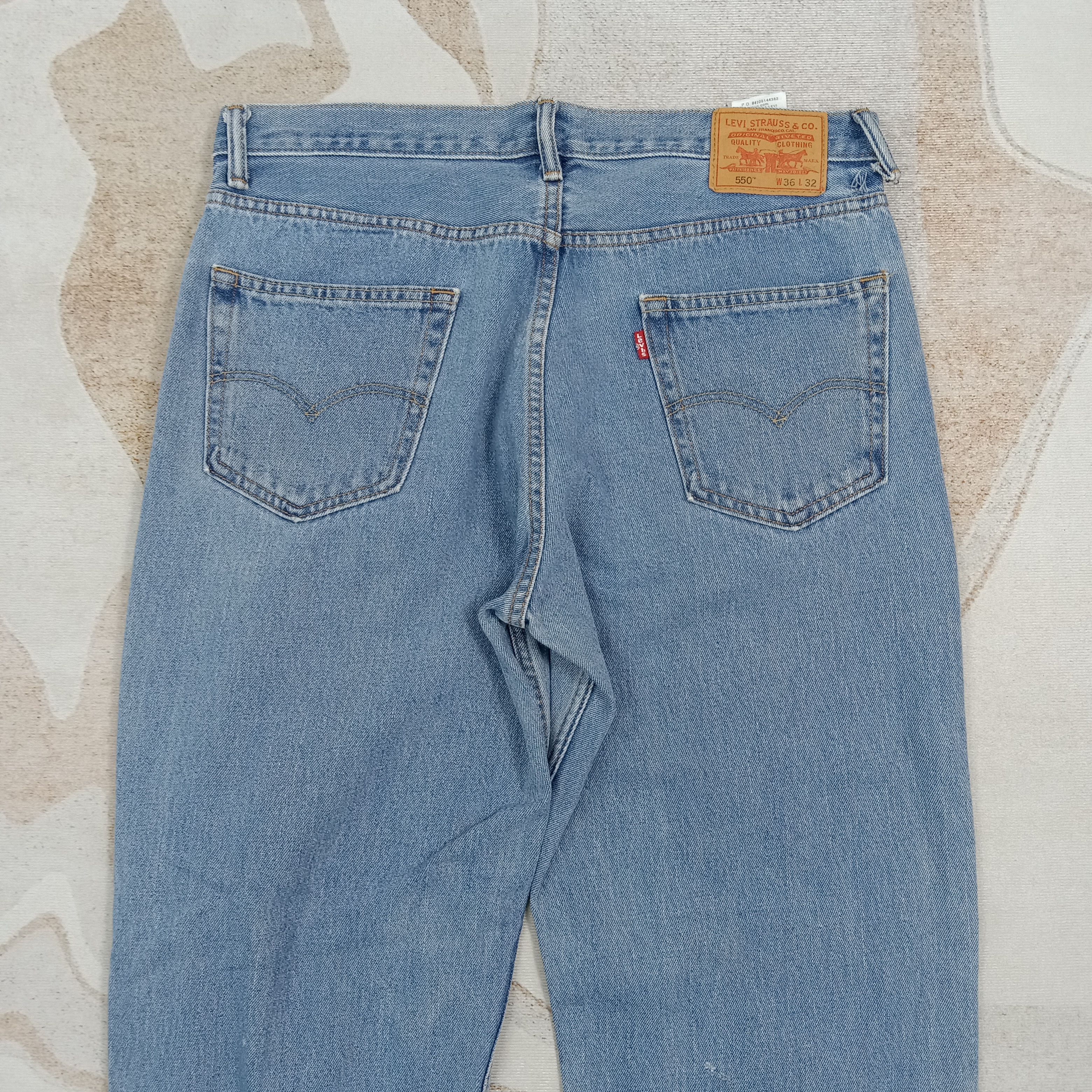 Levi's 90's Levi's 550 Distressed Style Denim Jeans C272N7 Size US 36 / EU 52 - 6 Thumbnail
