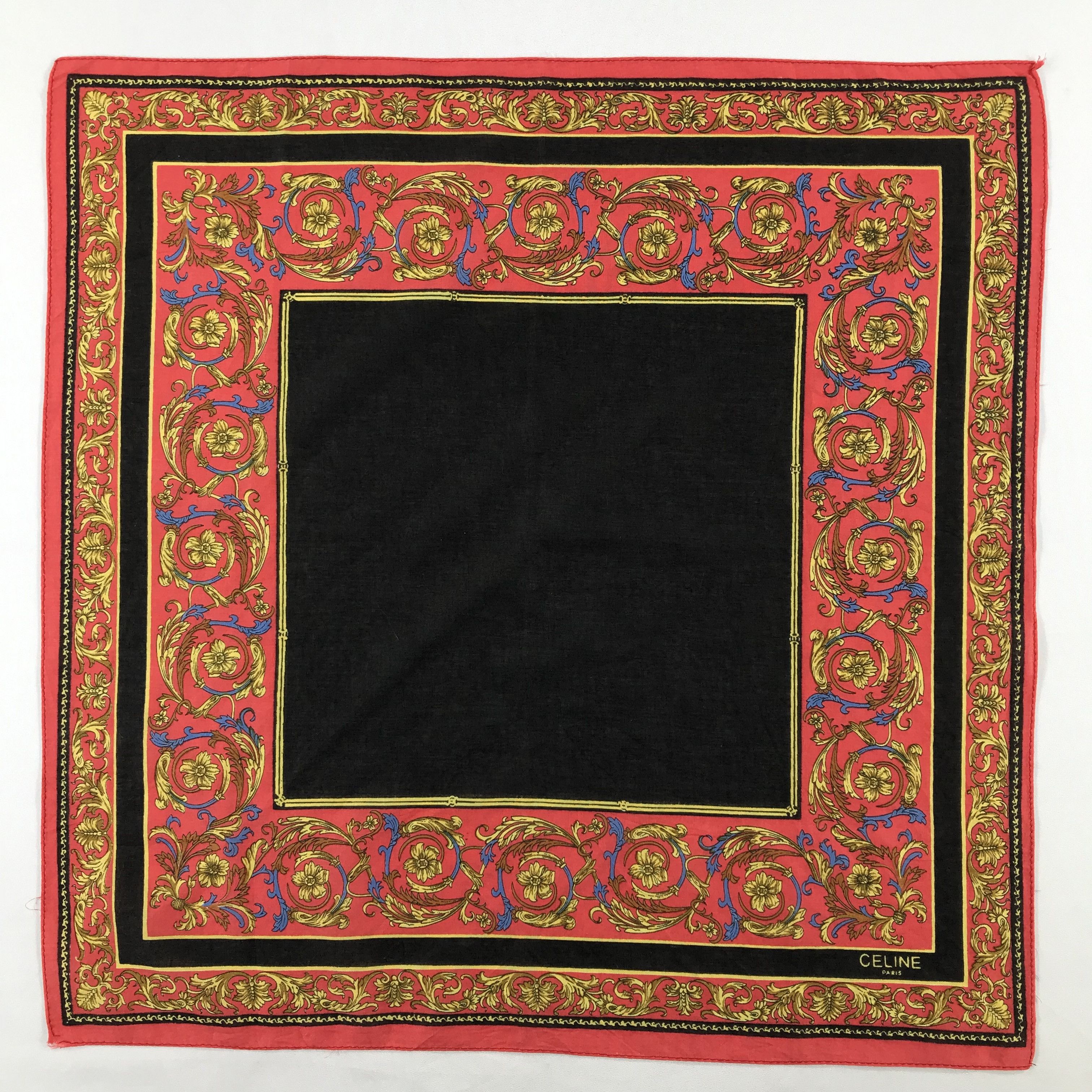 Celine × Vintage Celine Bandana / Handkerchief / Neckerchief - S2455 Size ONE SIZE - 1 Thumbnail