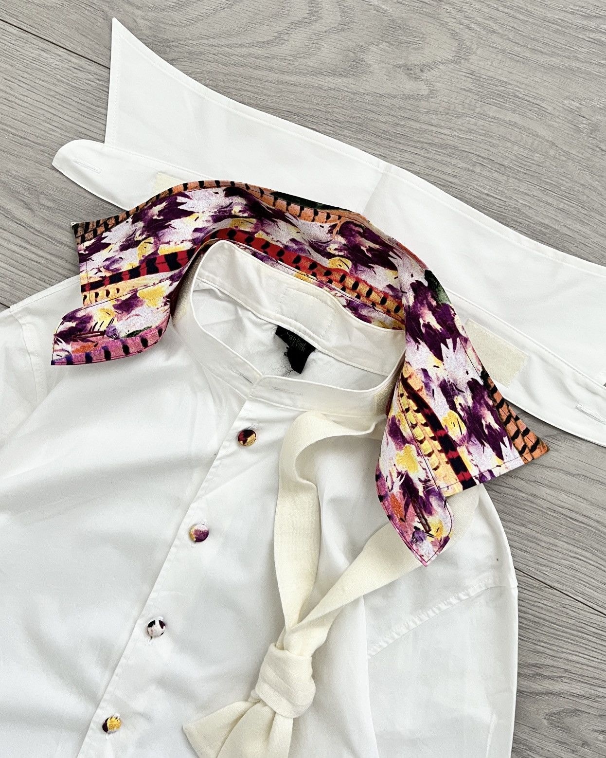 Jean Paul Gaultier JPG Homme 1990s Customisable Cuff, Collar, Buttons Shirt Size US S / EU 44-46 / 1 - 7 Thumbnail