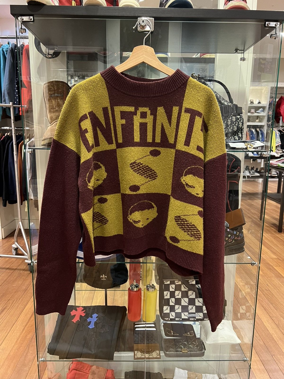 Enfants Riches Deprimes Enfants Riches Deprimes Intarsia Knit Wool Sweater Size US M / EU 48-50 / 2 - 1 Thumbnail