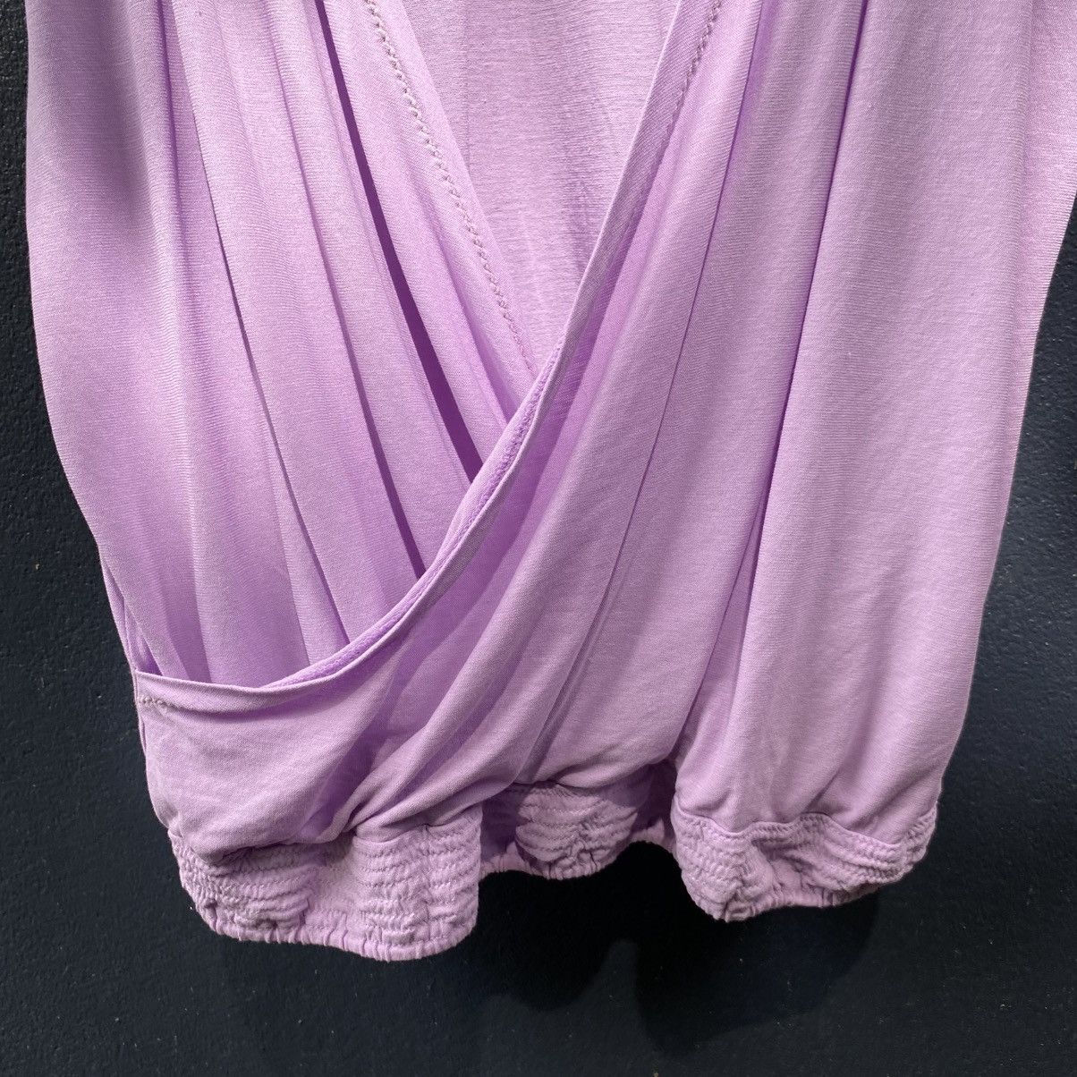 Tsumori Chisato Tsumori Chisato Lilac Draped V-Neck Top Size XS / US 0-2 / IT 36-38 - 6 Thumbnail