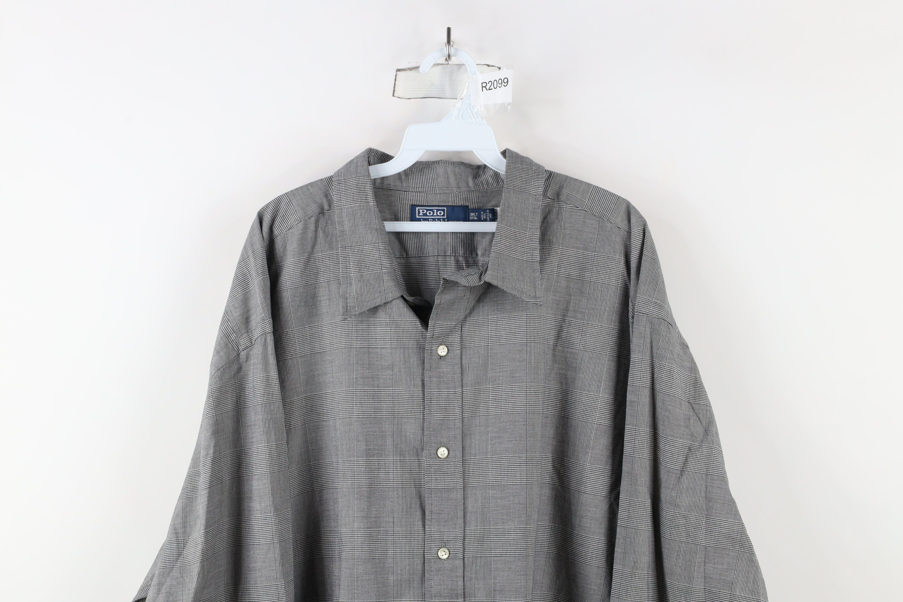Ralph Lauren × Vintage Vintage Ralph Lauren Houndstooth Collared Button Shirt Size US XXL / EU 58 / 5 - 2 Thumbnail