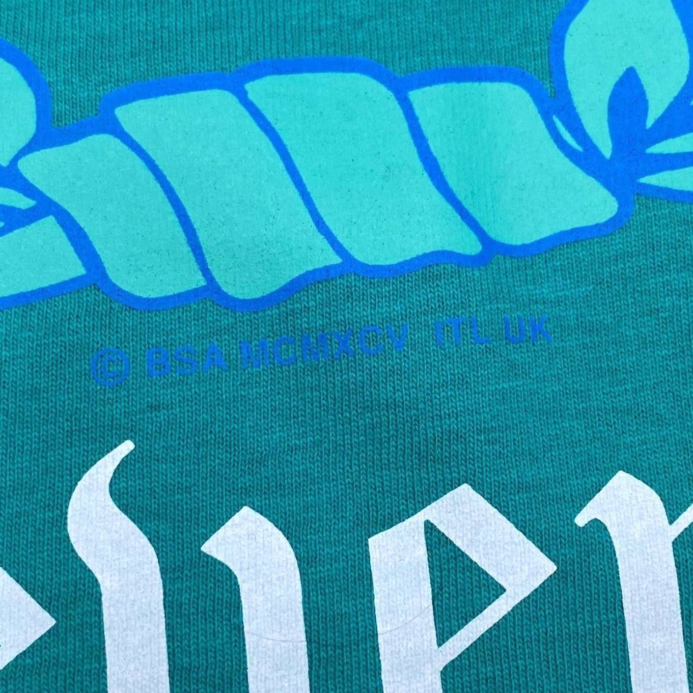 Vintage VINTAGE Screen Stars T-Shirt Rockers Revenge Graphic Turquoise Biker Spellout Short Sleeve S Mens Size US S / EU 44-46 / 1 - 4 Thumbnail