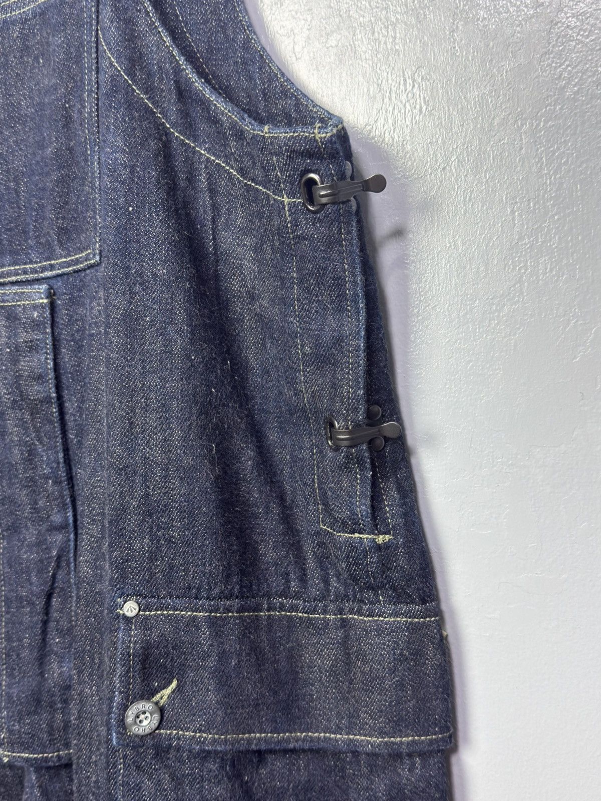 Nigel Cabourn Nigel Cabourn Lybro Naval Dungaree Denim Overall - Size 46 Size US 30 / EU 46 - 6 Thumbnail