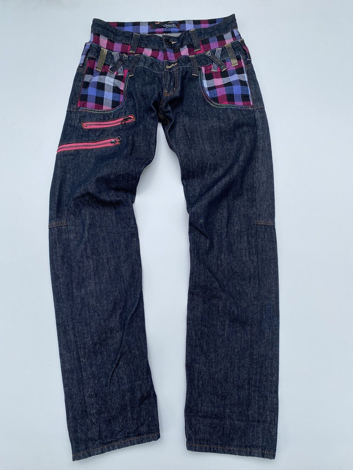 Vtg Dominate Handcrafted Denim Double Waist