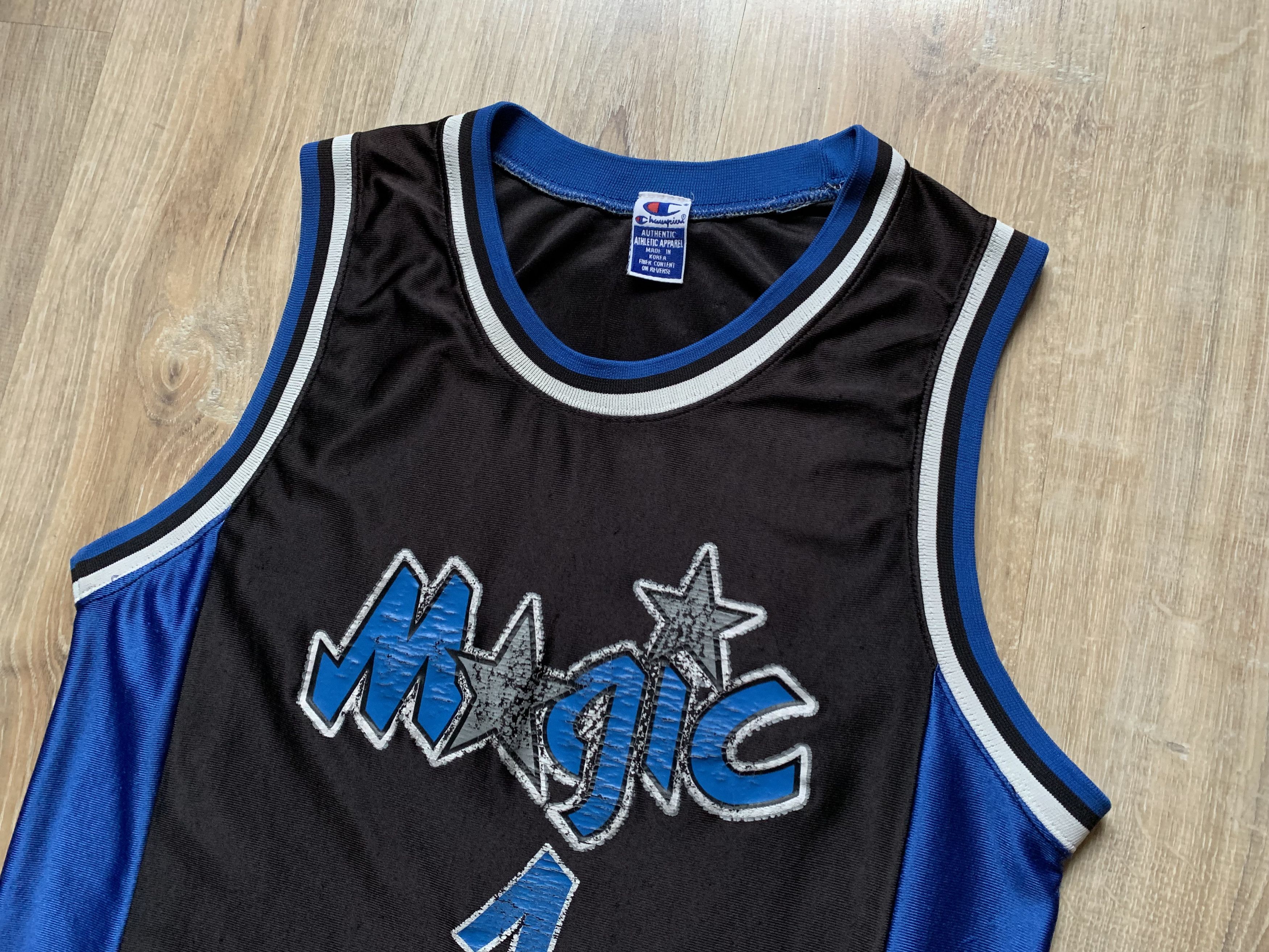 Champion × NBA × Vintage Rare NBA Orlando Magic Penny Hardaway #1 Jersey Size US S / EU 44-46 / 1 - 2 Thumbnail