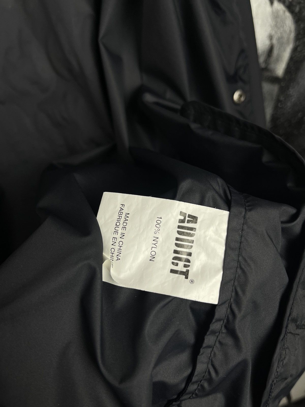 ADDICT Addict London Beats Collection Black Nylon Coach Jacket Men’s Size Large Size US L / EU 52-54 / 3 - 12 Thumbnail