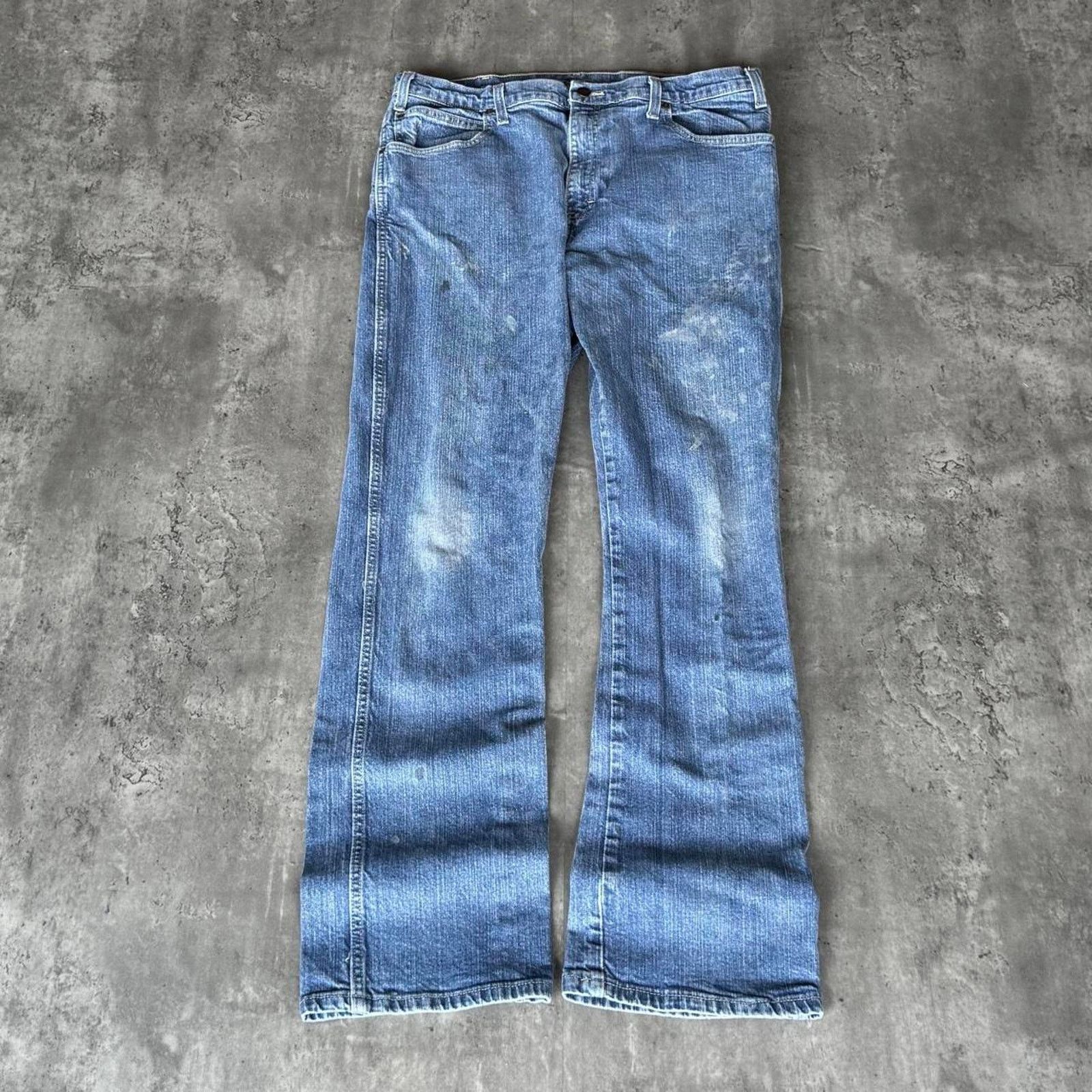 Carhartt × Dickies × Vintage Vintage Y2K Carhartt Style Carpenter Skater Denim Jeans Size US 35 - 2 Thumbnail
