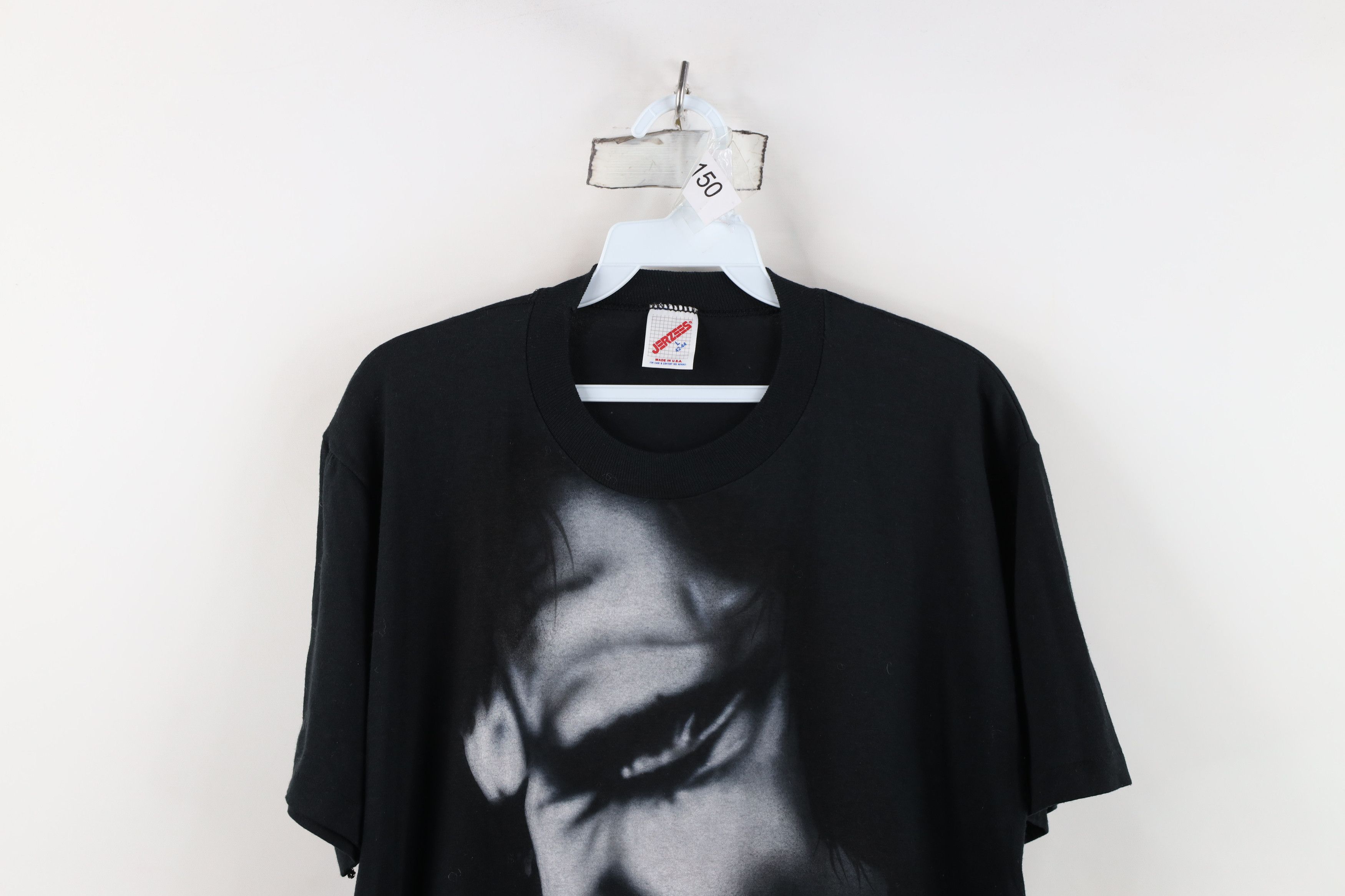Vintage Vintage 90s Elvis Presley Short Sleeve T-Shirt Black USA Size US L / EU 52-54 / 3 - 2 Thumbnail