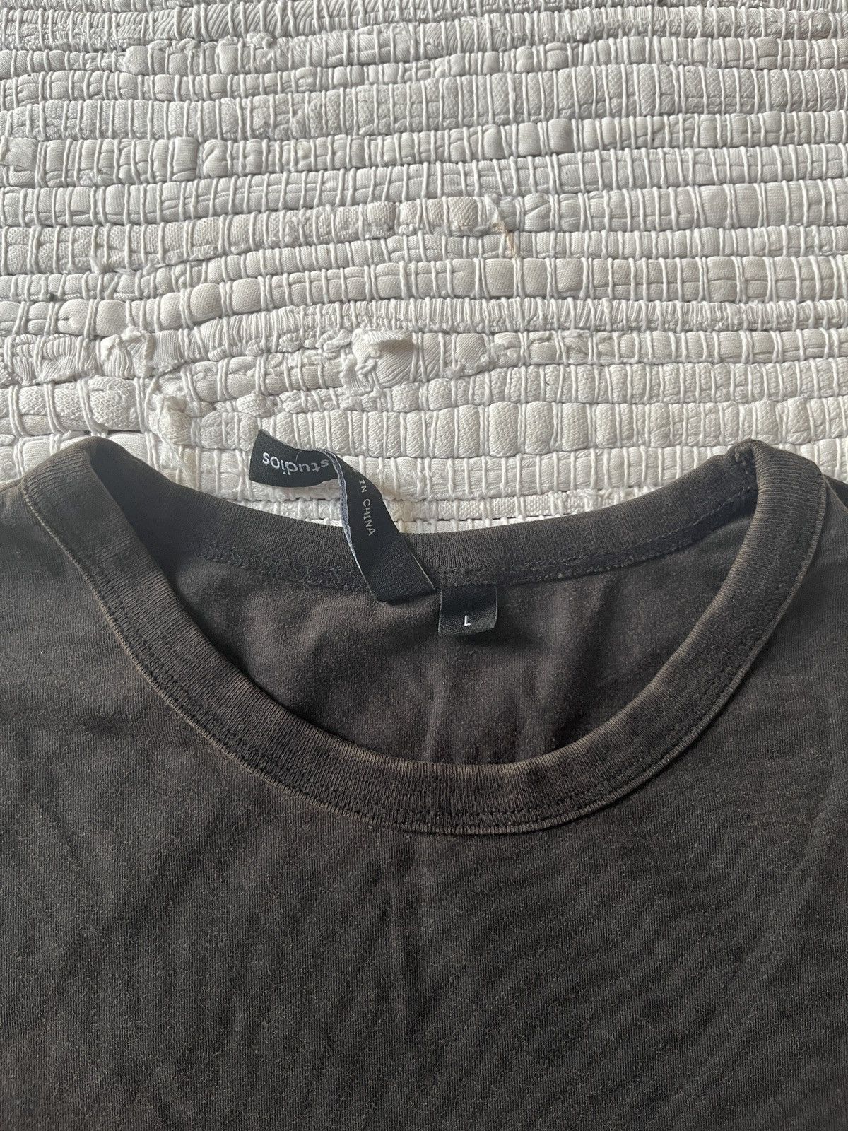 Entire Studios MICRO TEE WASHED BLACK Size L / US 10 / IT 46 - 4 Thumbnail