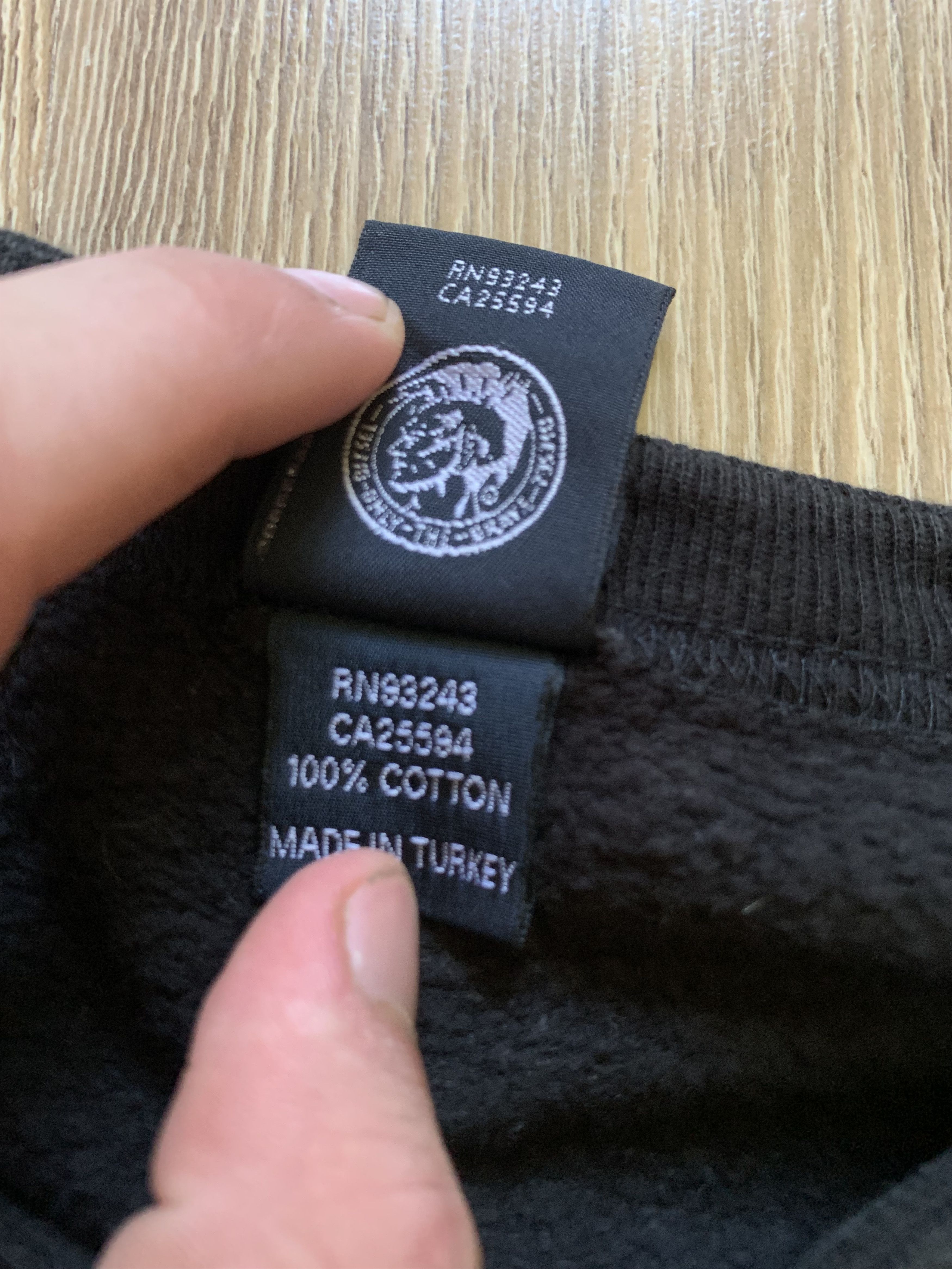Diesel Diesel Black Indigo Tech Cotton Sweatshirt Size US XL / EU 56 / 4 - 6 Thumbnail